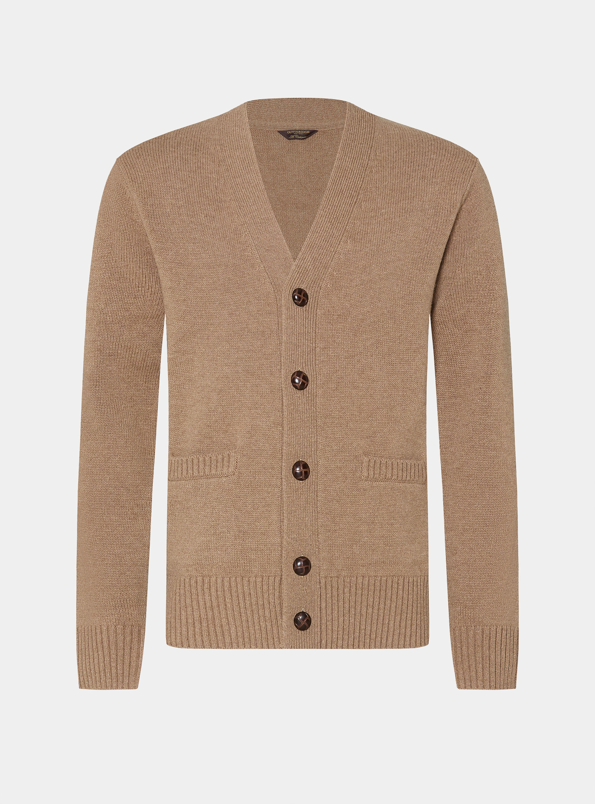 Wool and cashmere cardigan sweater, CAMMELLO 0570C