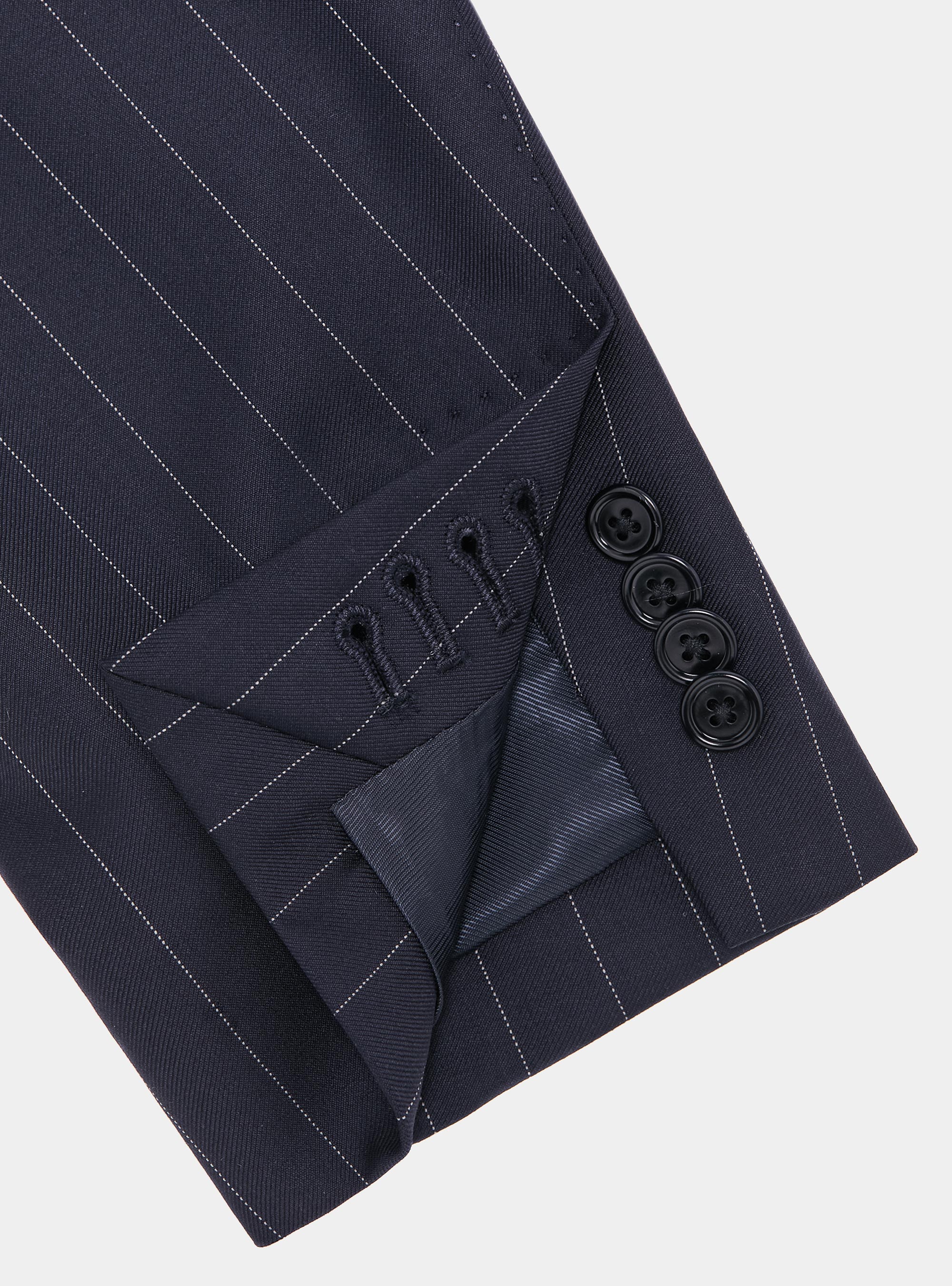 Giacca per abito gessato in pura lana Vitale Barberis Canonico, BLU NAVY