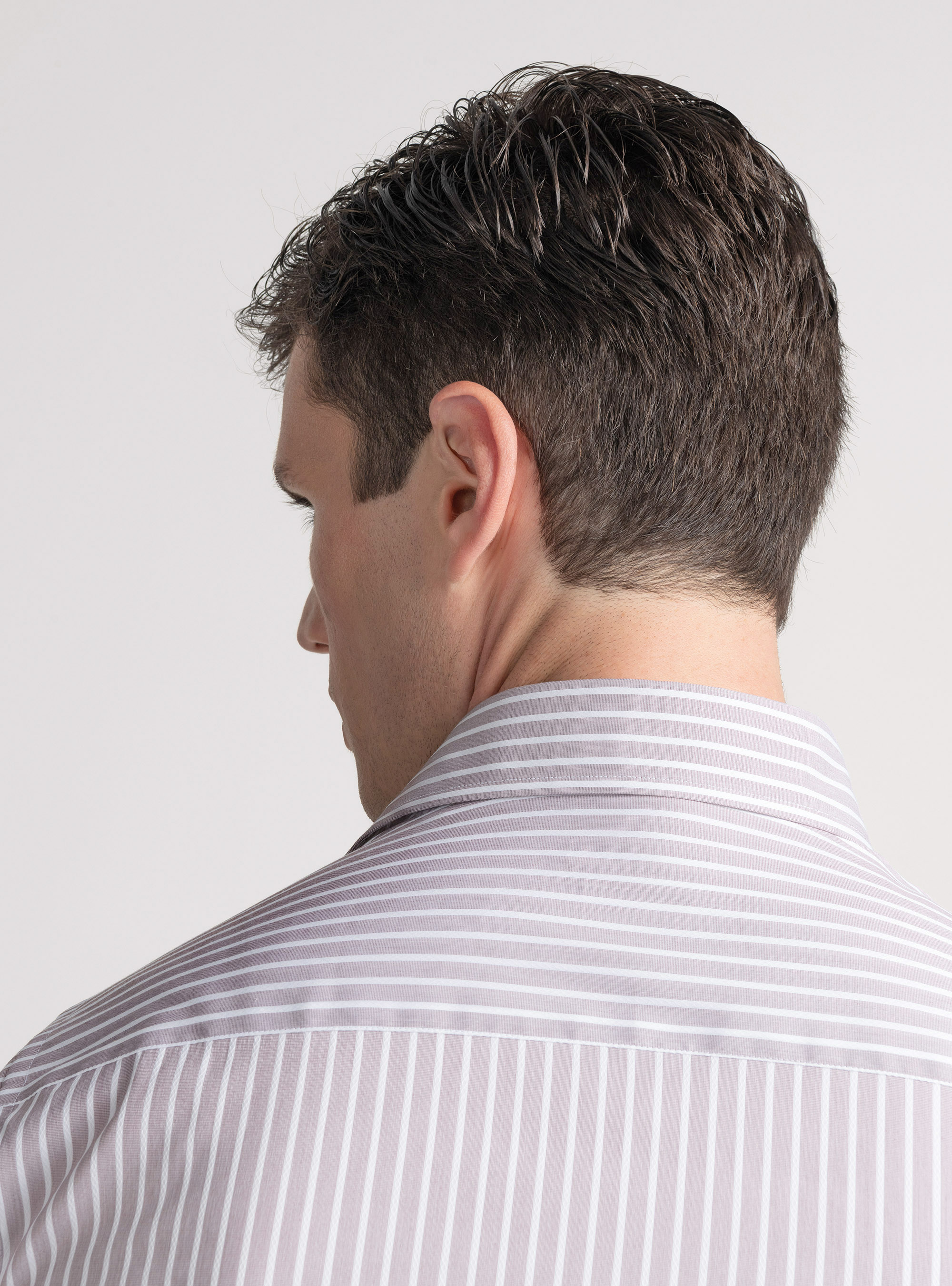 Stretch cotton blend striped shirt, ONION