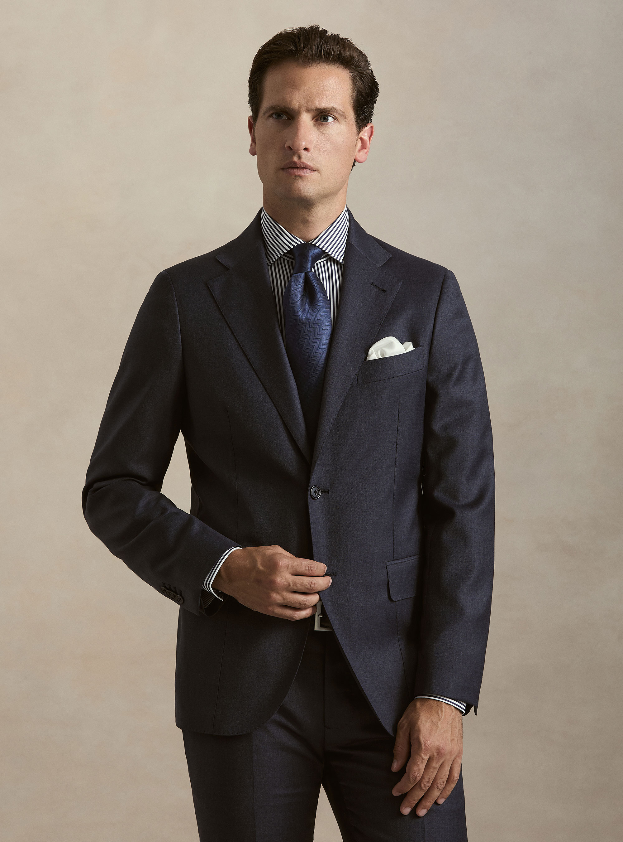 Pure wool suit blazer by Vitale Barberis Canonico, INK