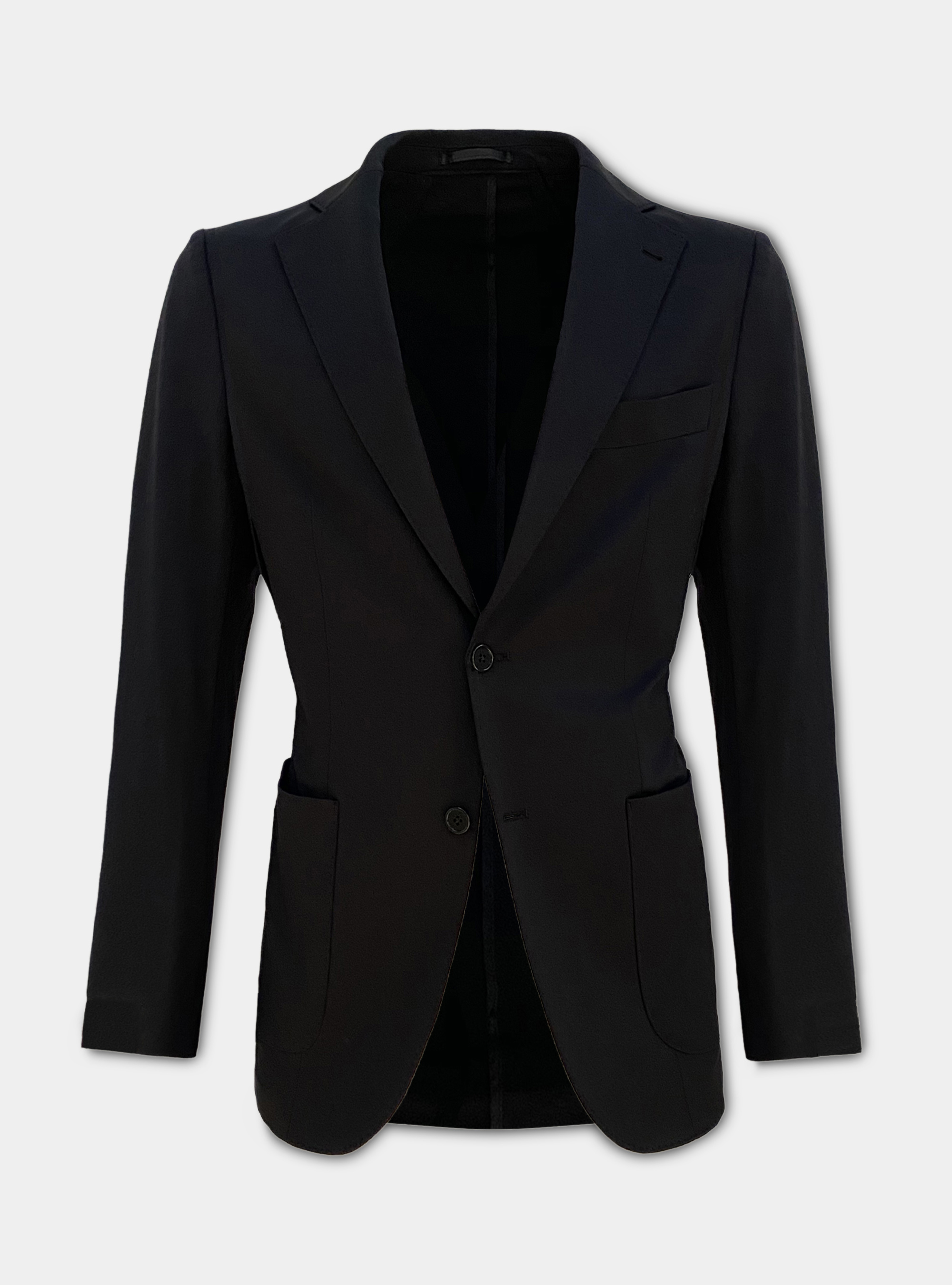 Technical fabric blazer travelwear, BLACK