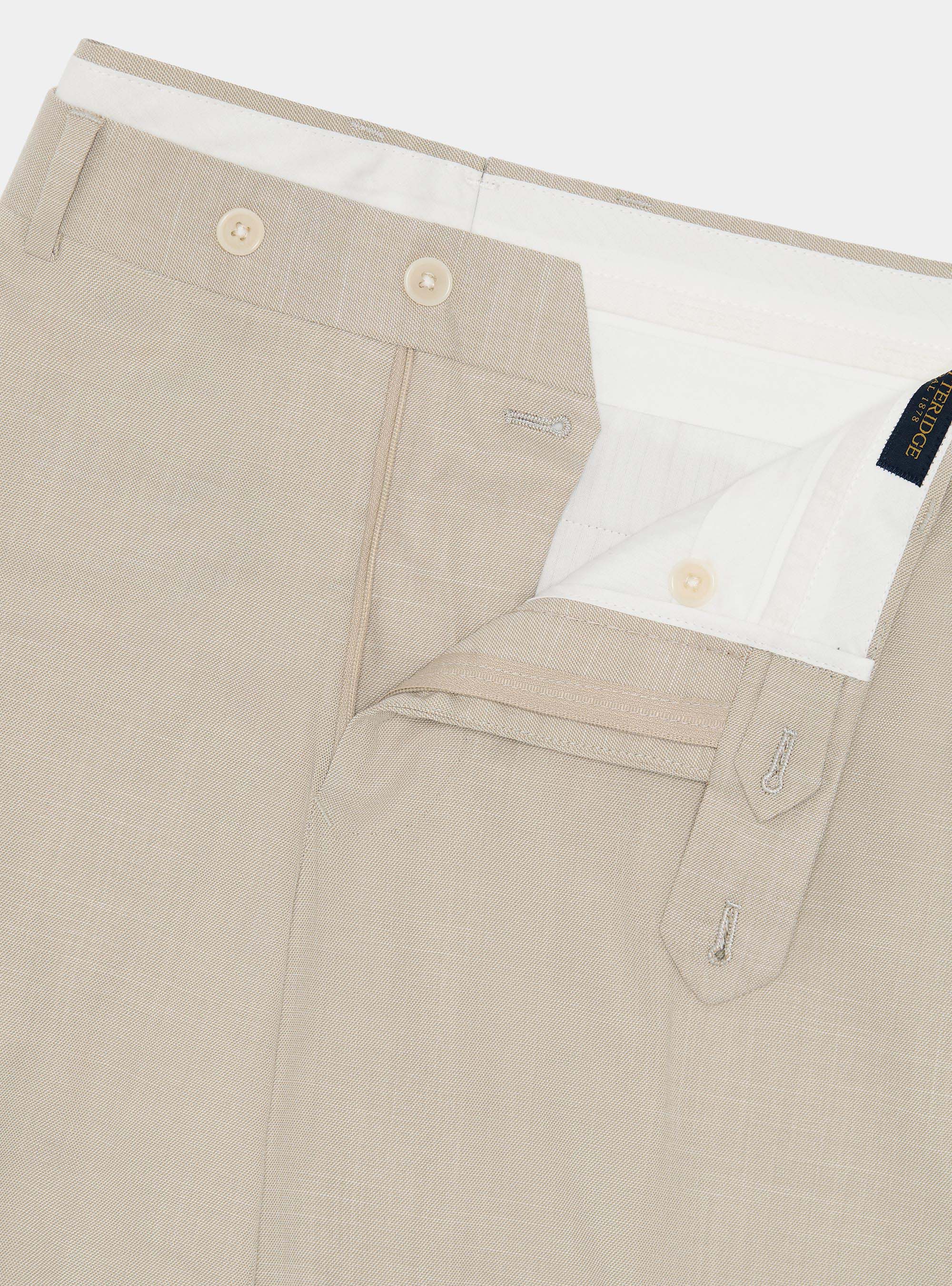 Hopsack suit trousers, SAND