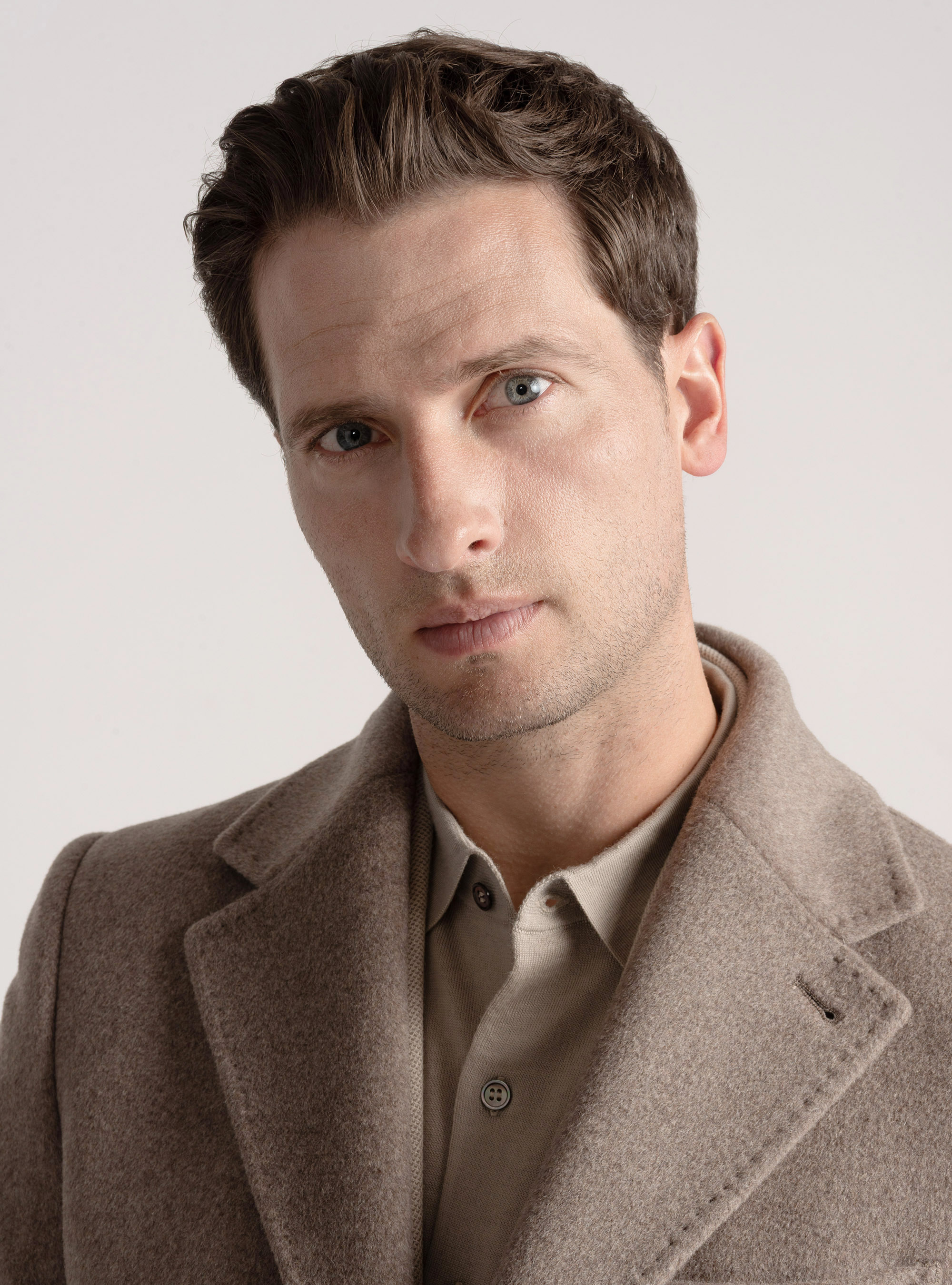 Wool and cashmere coat, MUD