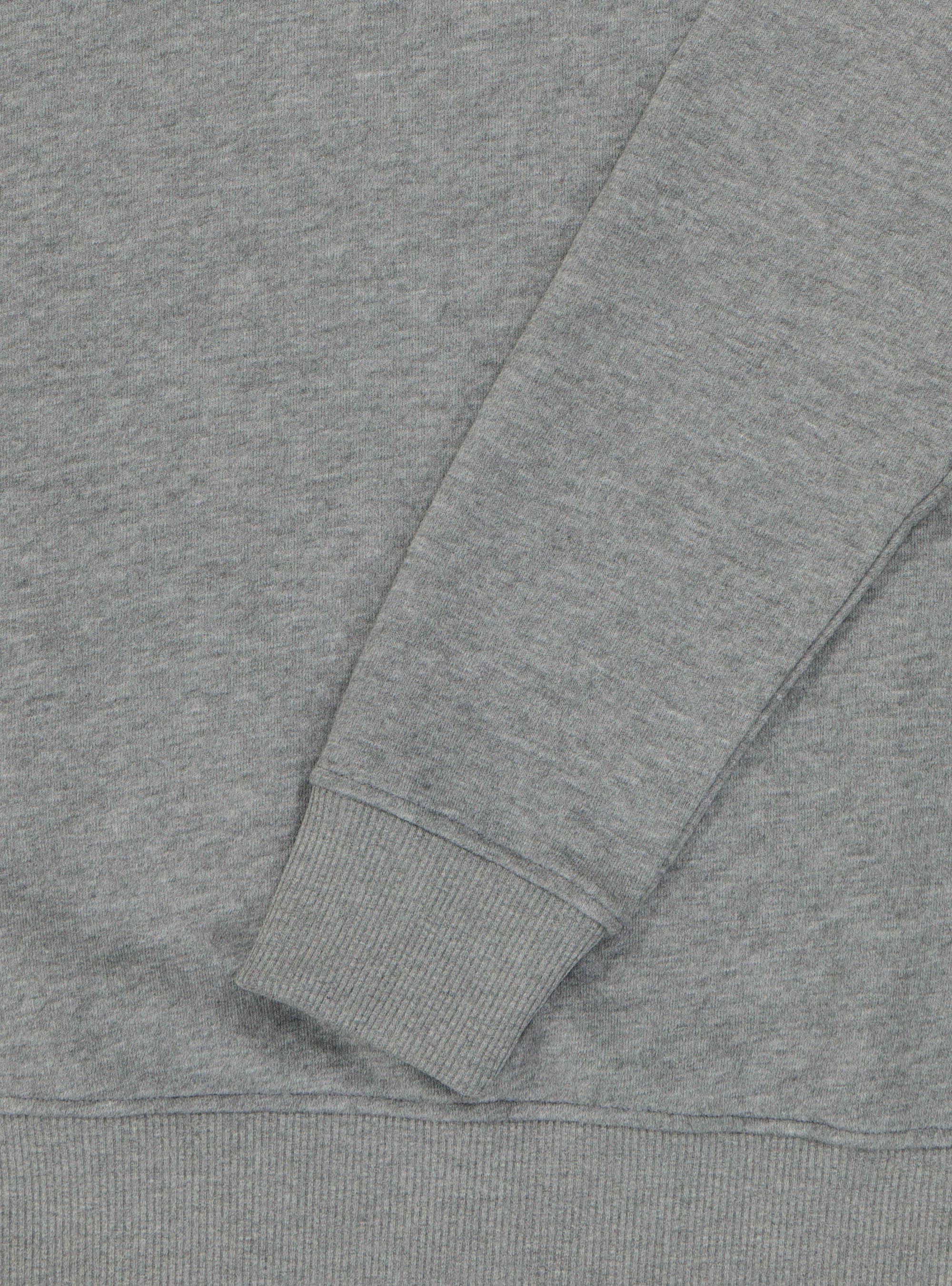 Cotton blend crew neck sweatshirt, GREY