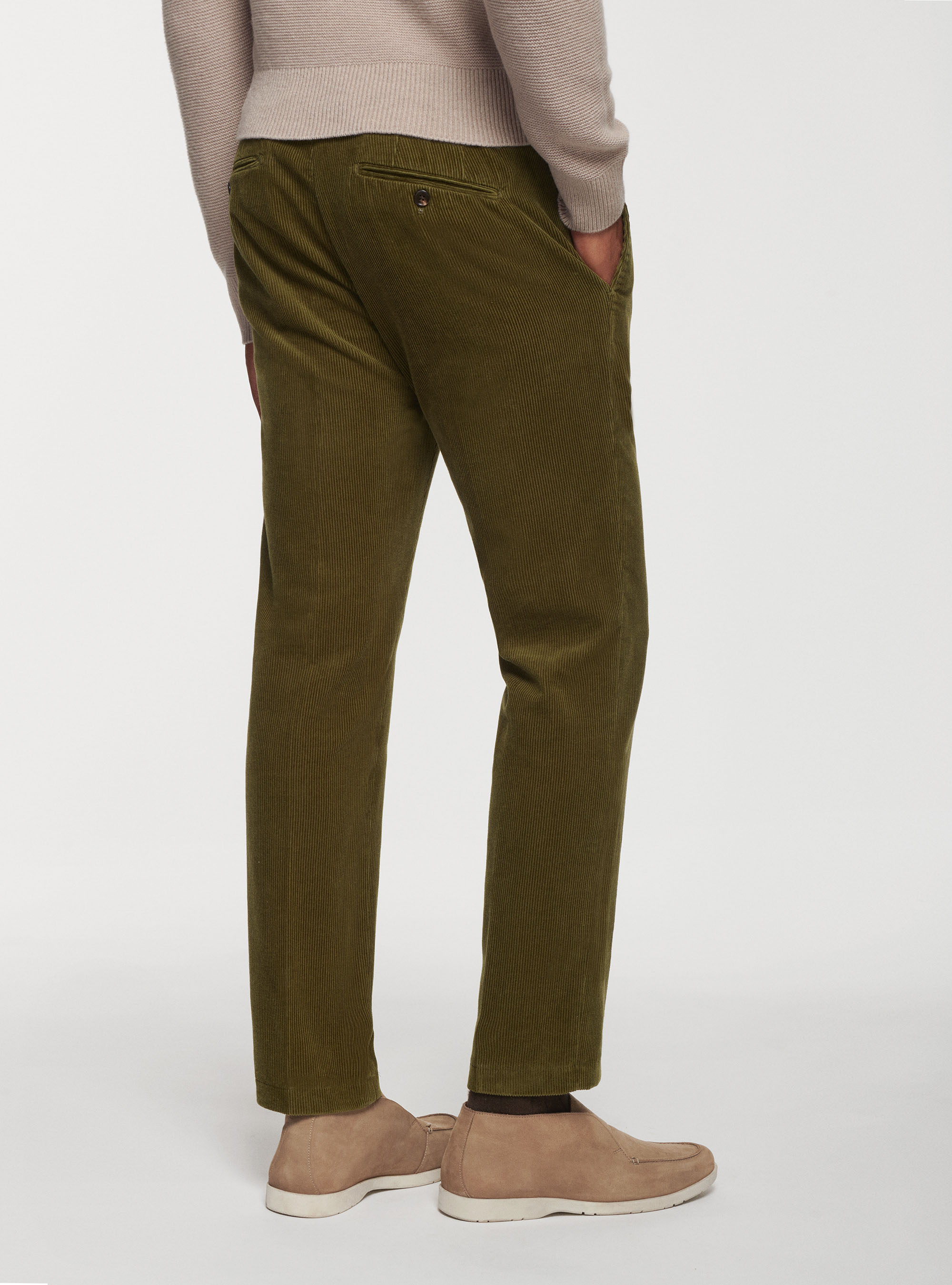 Pantalones de terciopelo, VERDE OLIVA