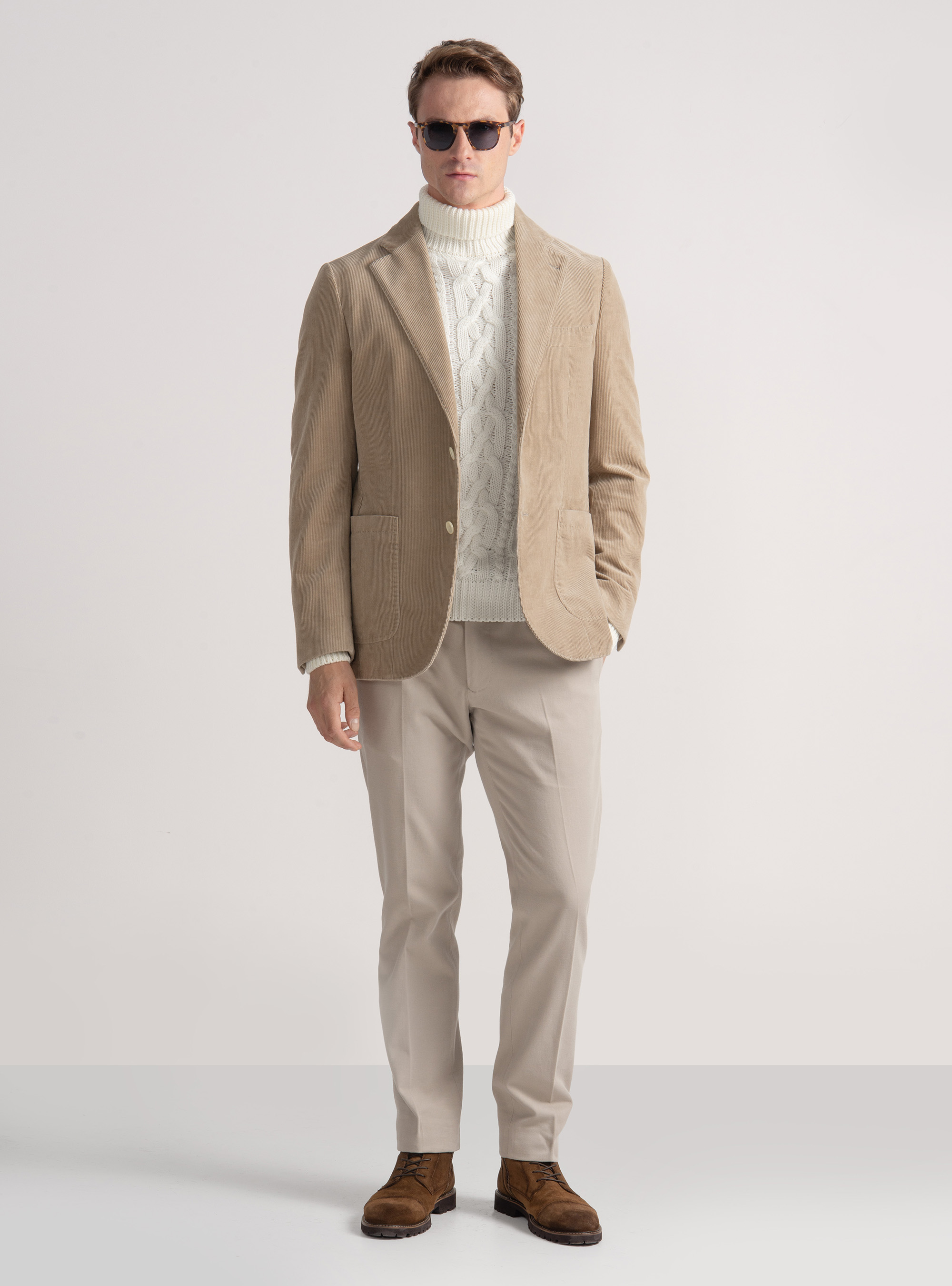 Corduroy blazer, SAND