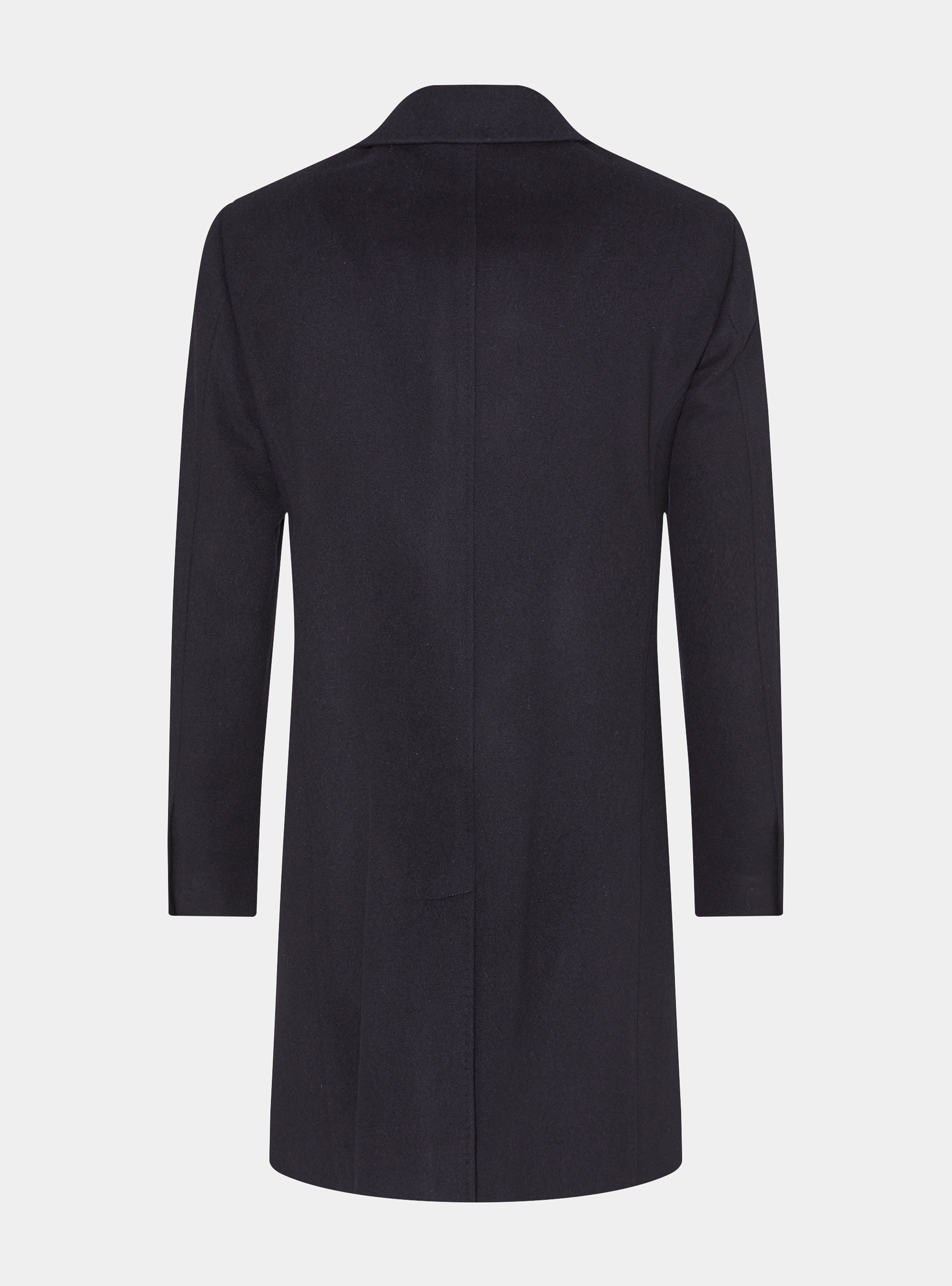 Wool and cashmere coat, NAVY BLUE