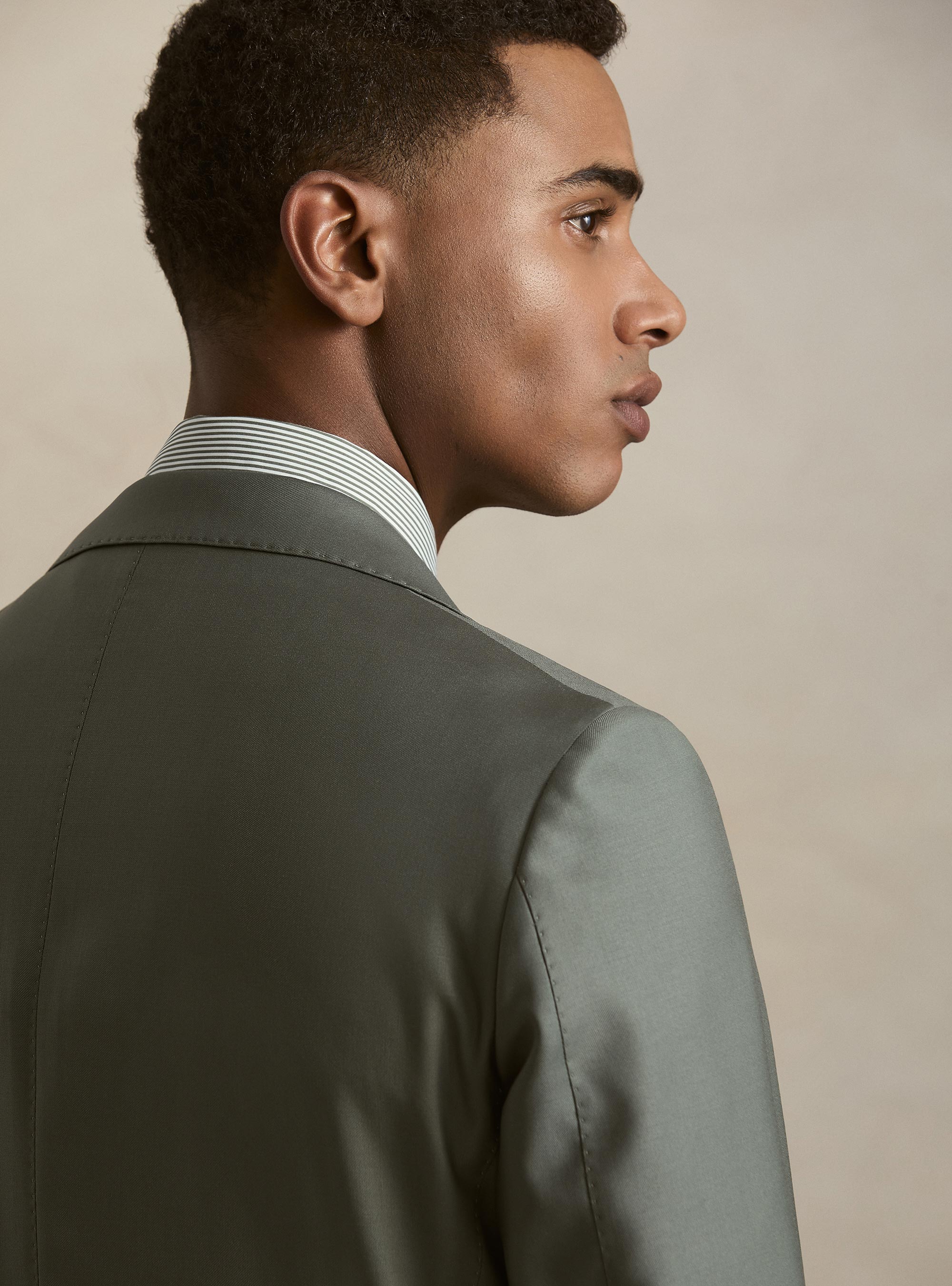 Pure wool suit blazer by Vitale Barberis Canonico, SALVIA 0602C