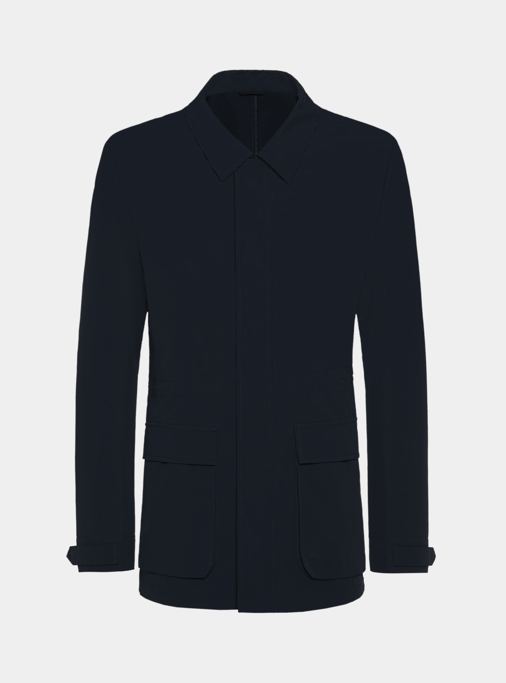Field jacket in misto cotone nylon, NAVY BLUE