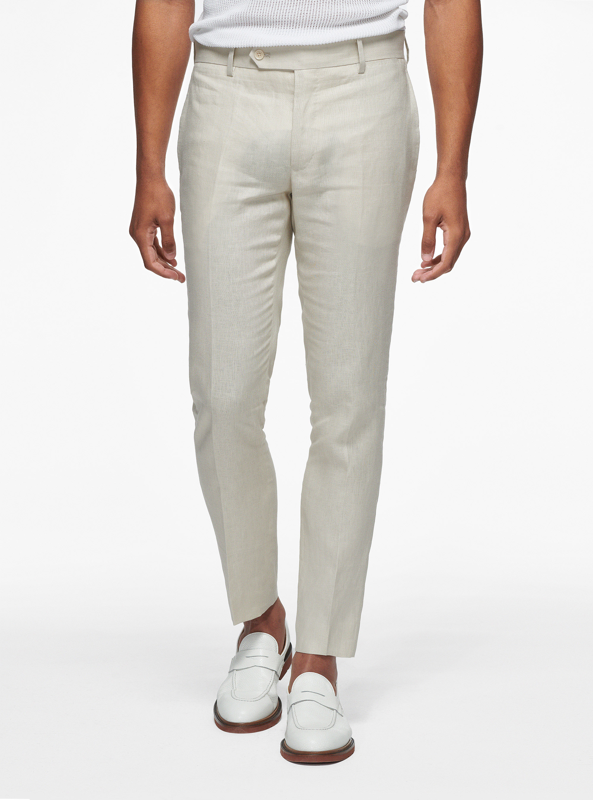 Pantaloni in puro lino, ECRU
