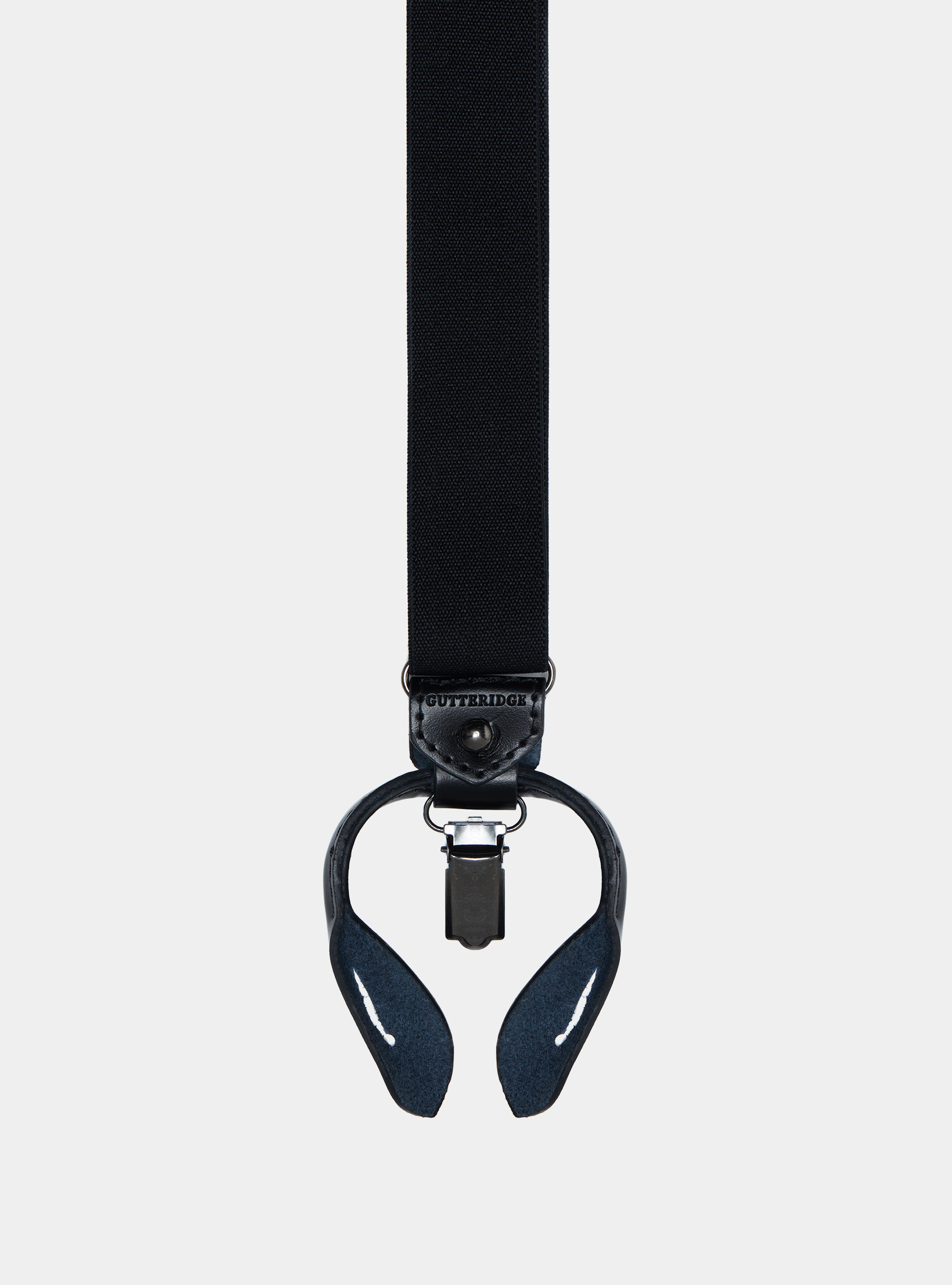 Solid color braces, BLACK