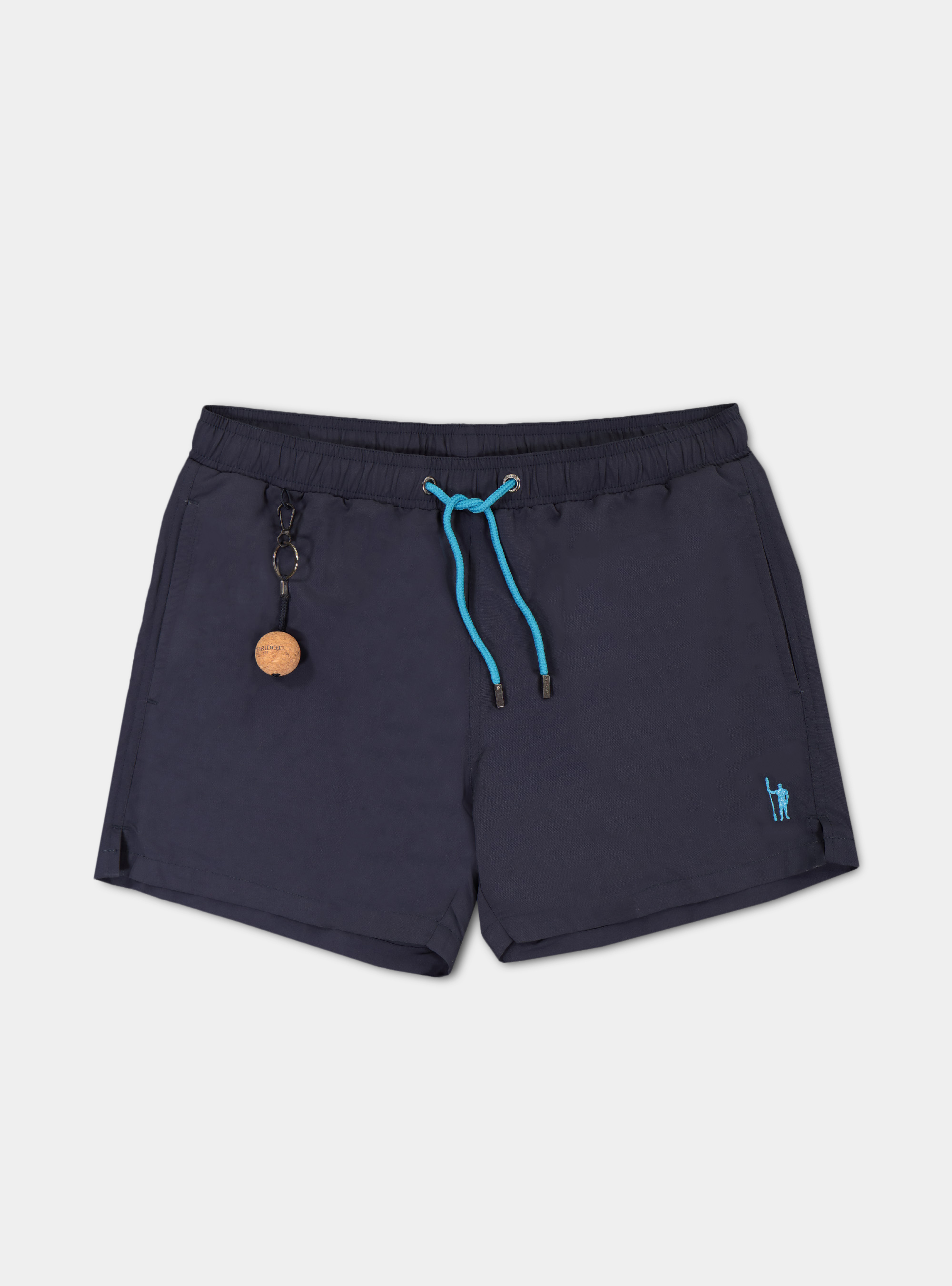 Einfarbige Basic-Badeshorts, NAVY 0218C