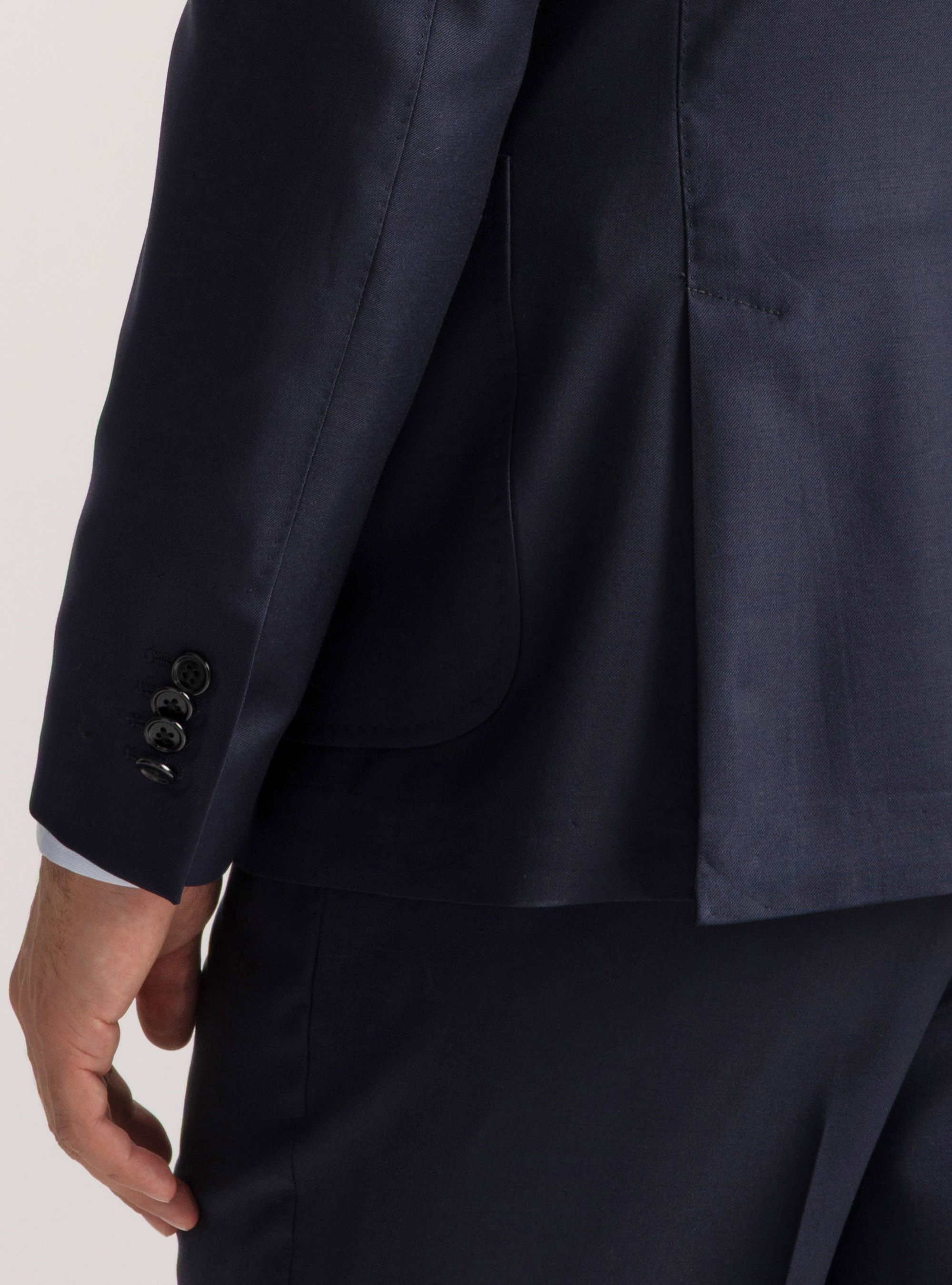 Vitale Barberis Canonico double-breasted wool blazer, NAVY BLUE