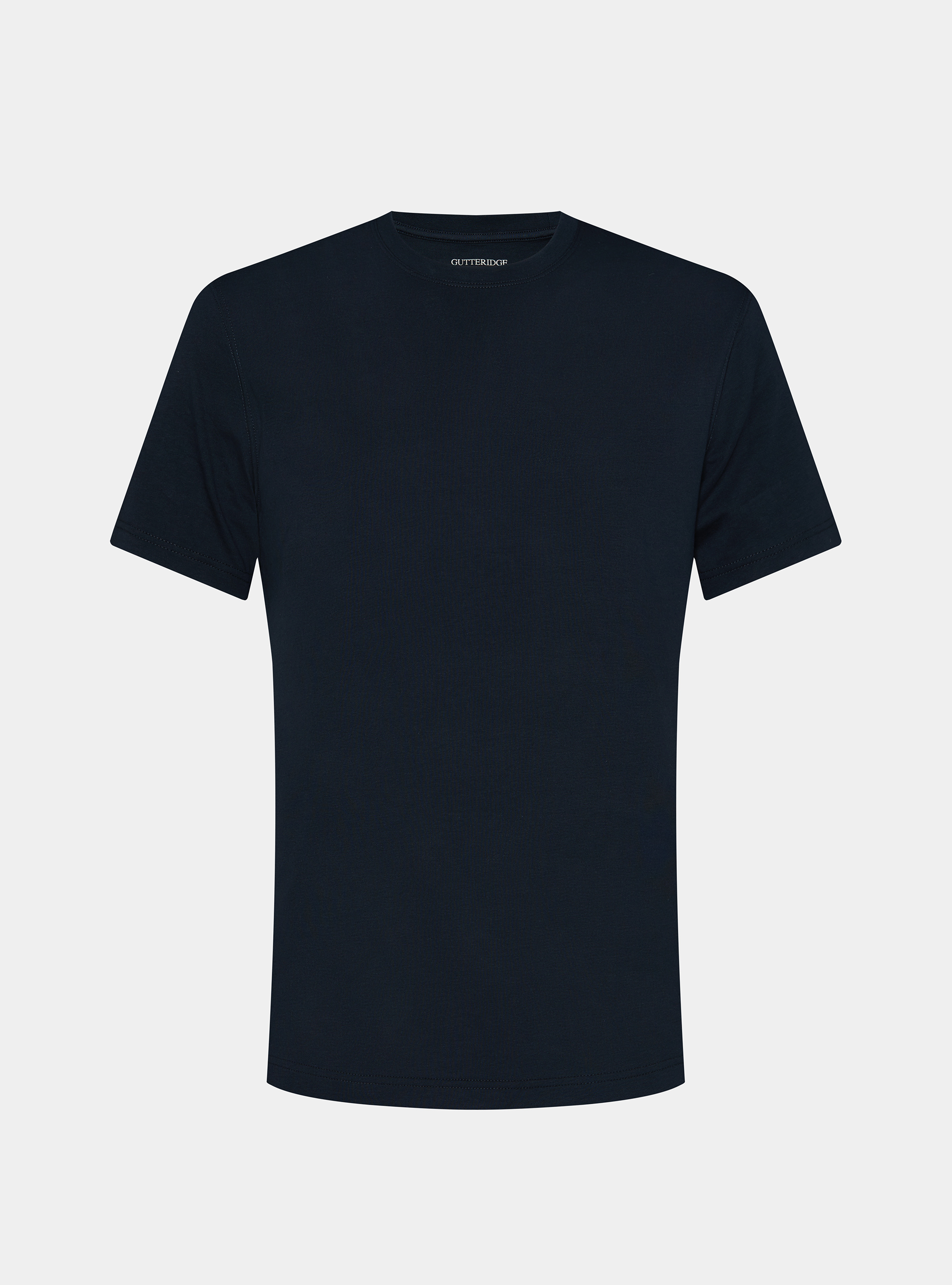 Camiseta de media manga de algod&oacute;n Supima, AZUL MARINO