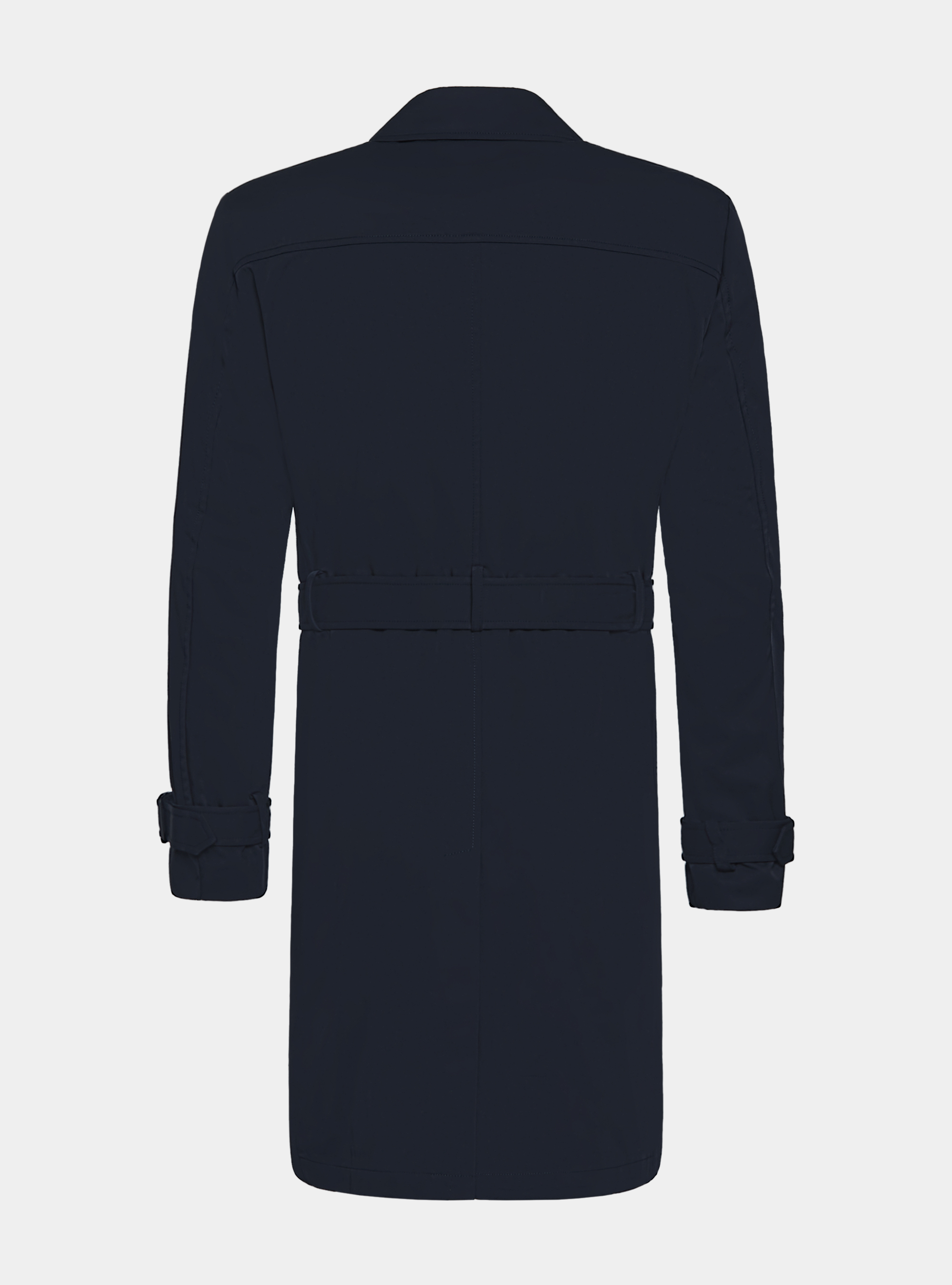 Trench in twill di cotone, BLU NAVY