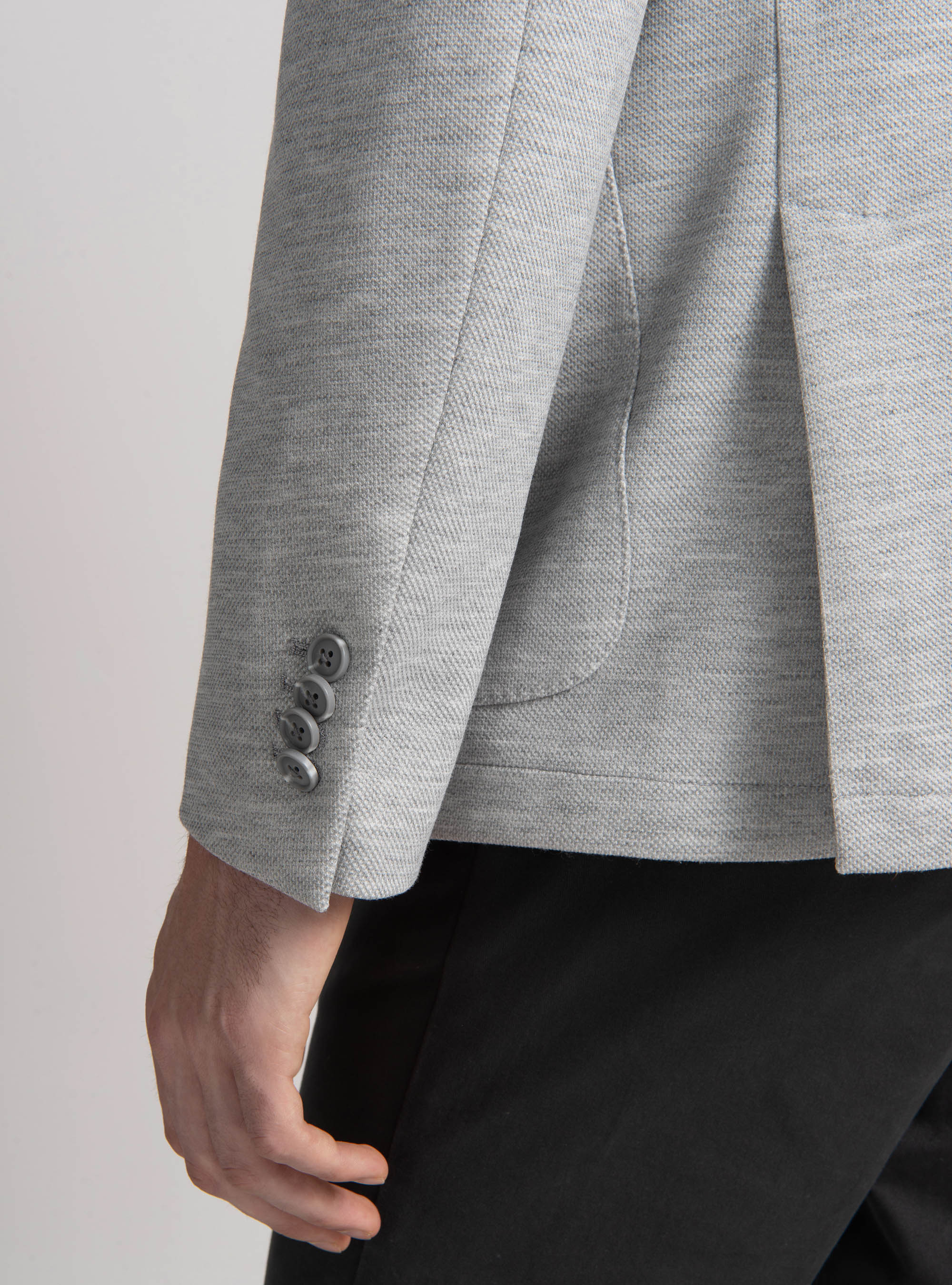 Jersey blazer, GRIGIO MELANGE 0151C