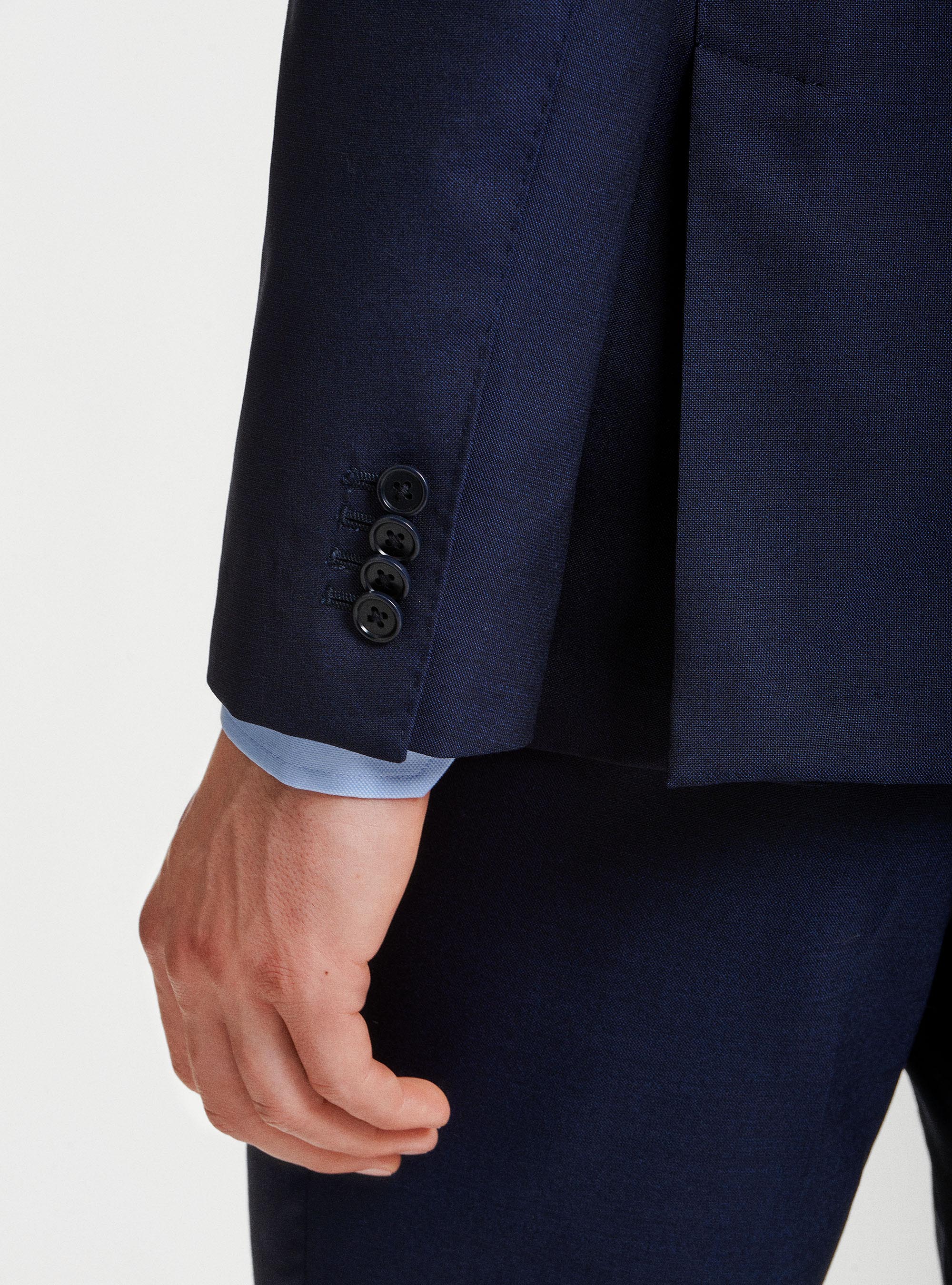 Pure wool suit blazer Vitale Barberis Canonico, NAVY BLUE
