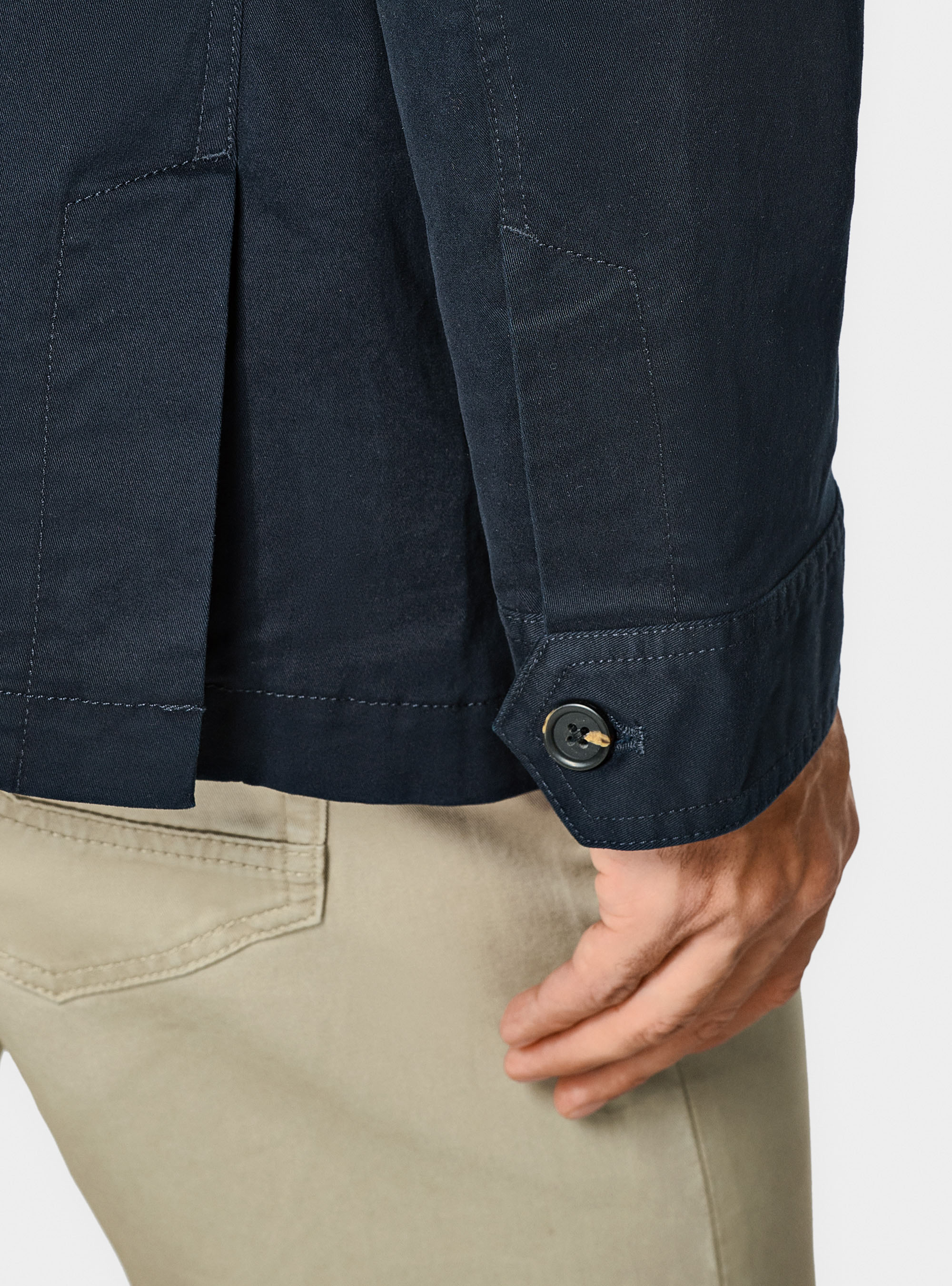 Field jacket in twill stretch, NAVY BLUE