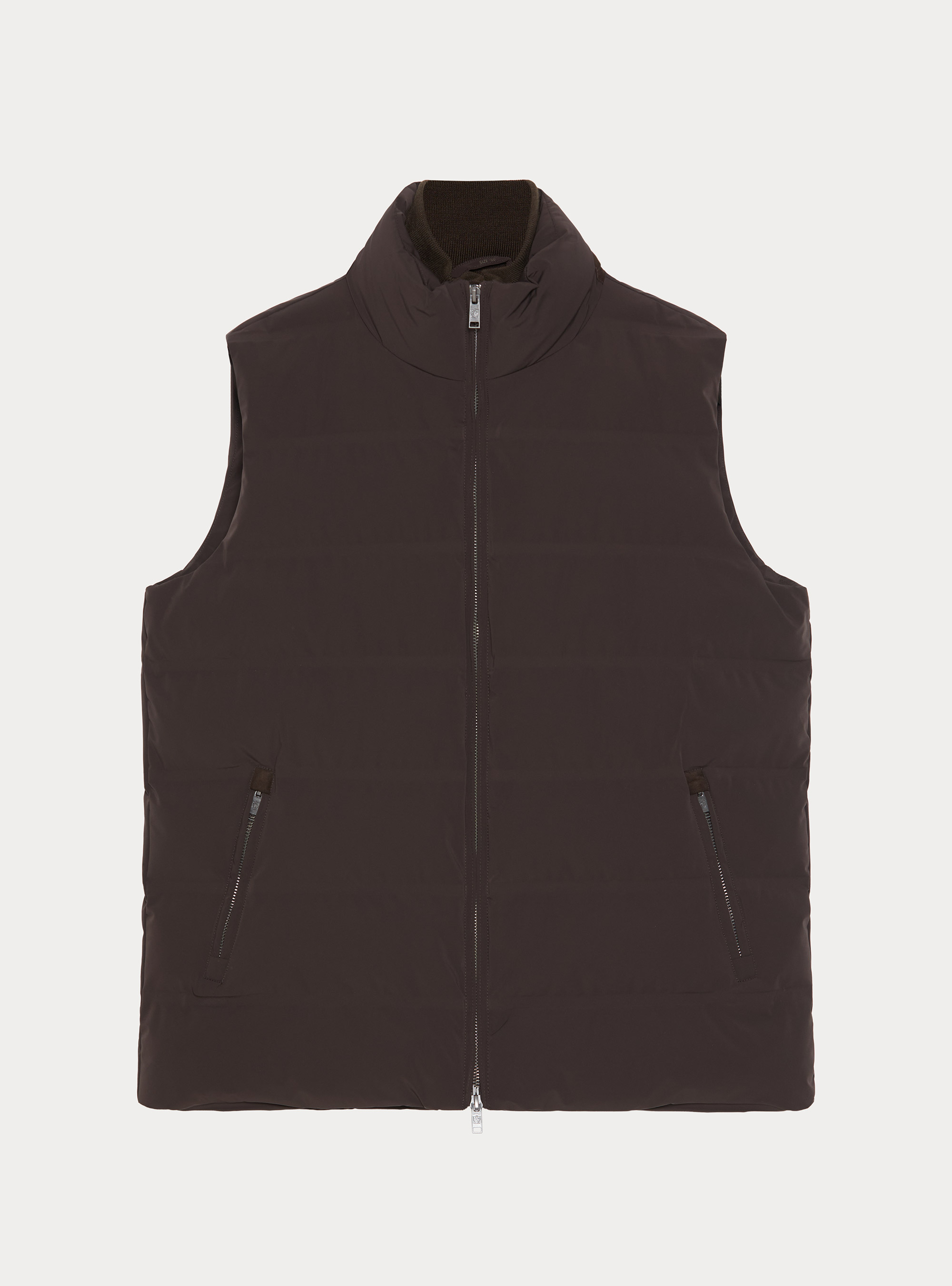 Quilted performance technical vest, MARRONE 0508C