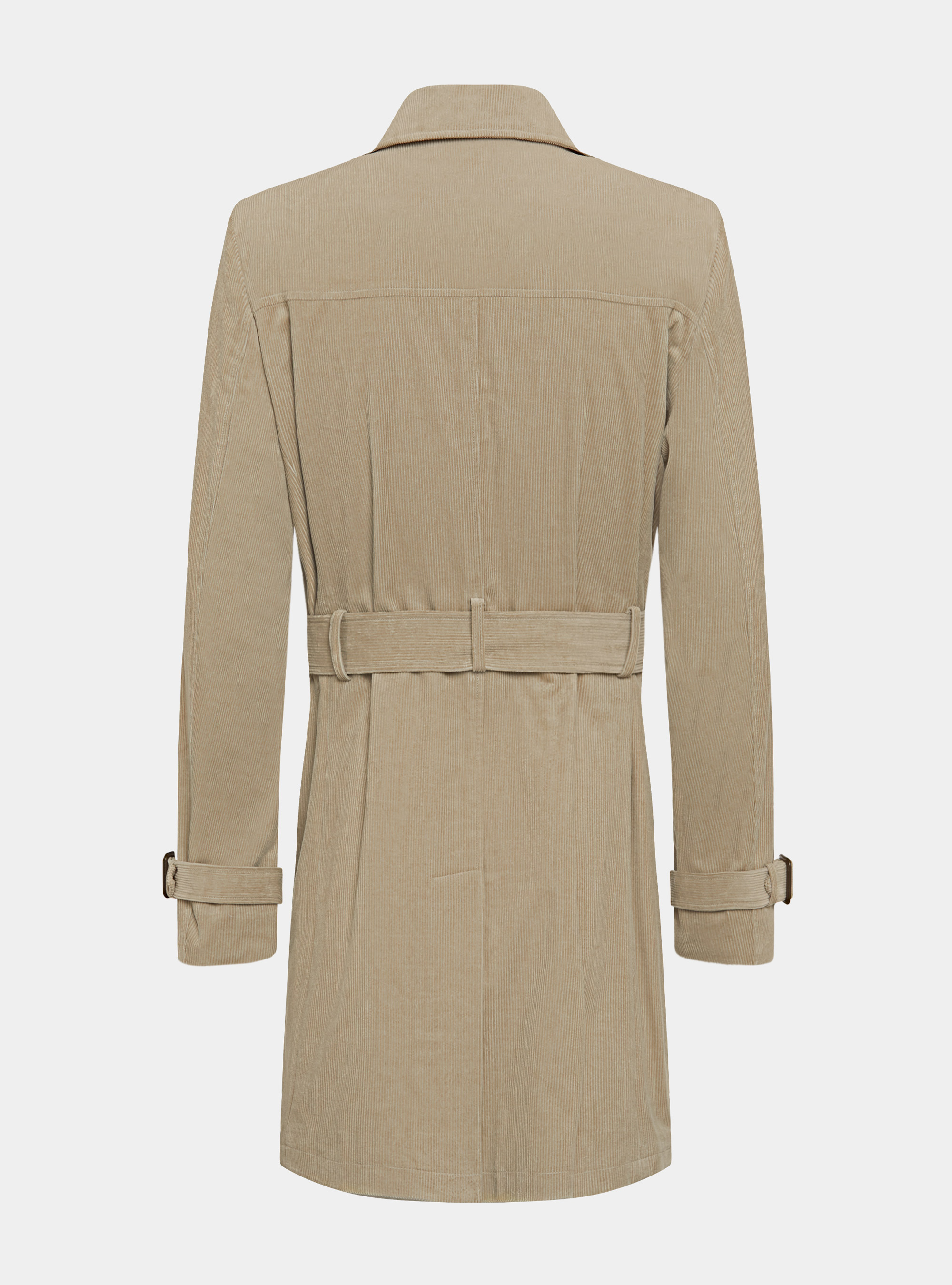 Trench-coat en velours, SABLE