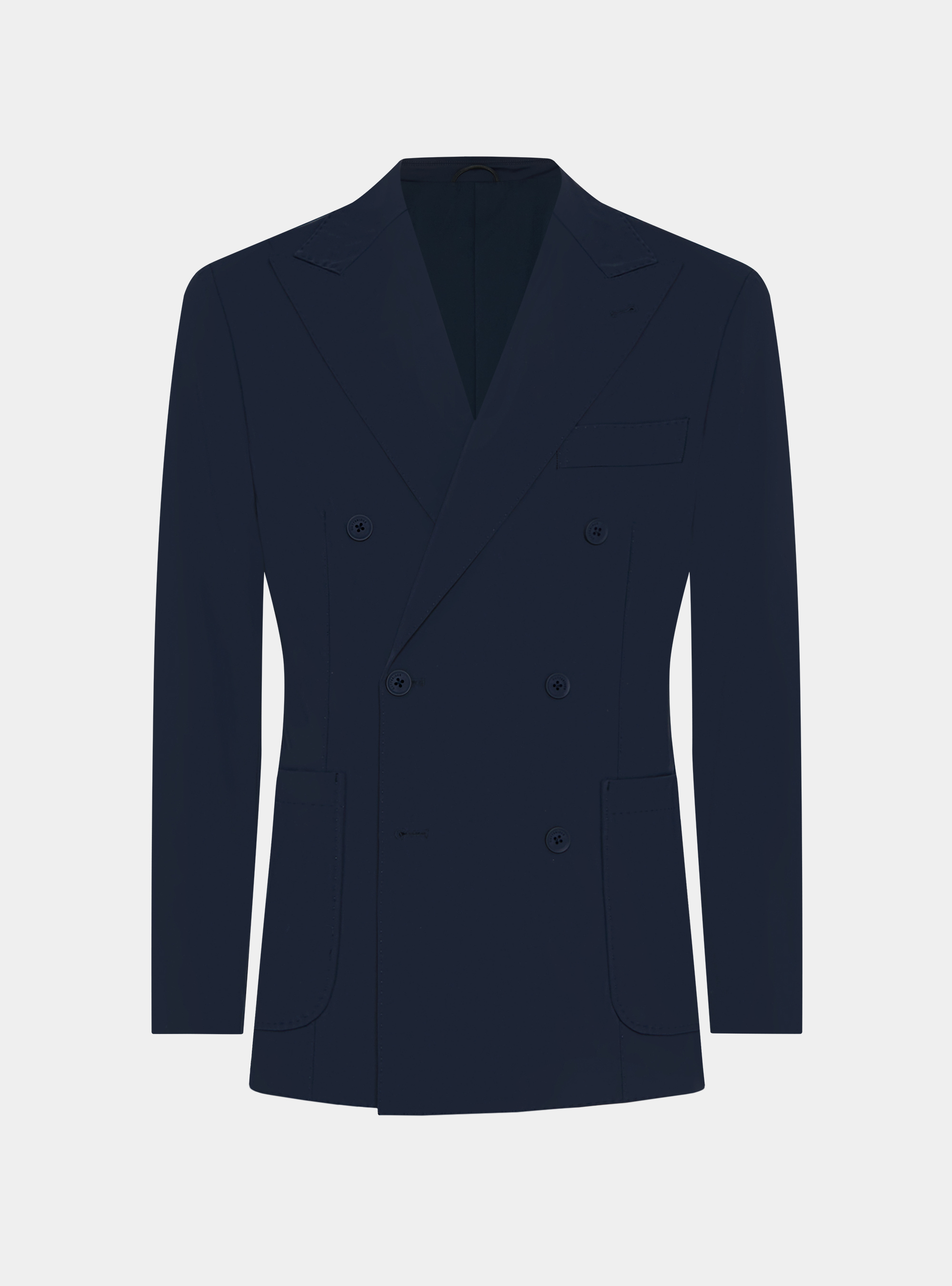 Giacca doppiopetto GT01 in jersey elasticizzato, BLU NAVY