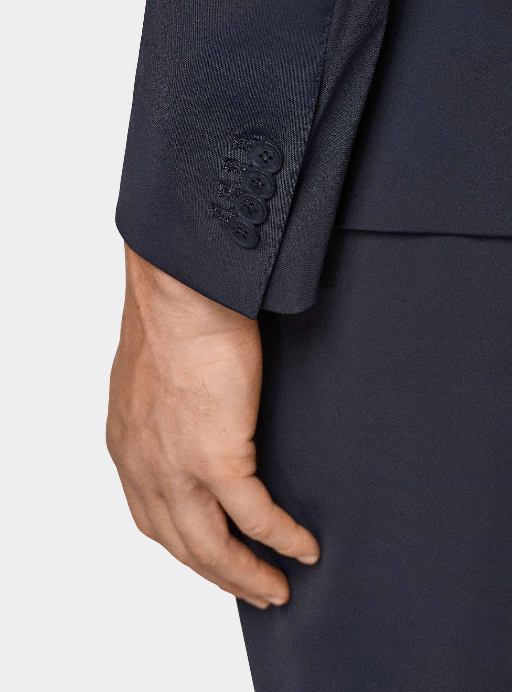 Giacca doppiopetto GT01 in jersey elasticizzato, BLU NAVY