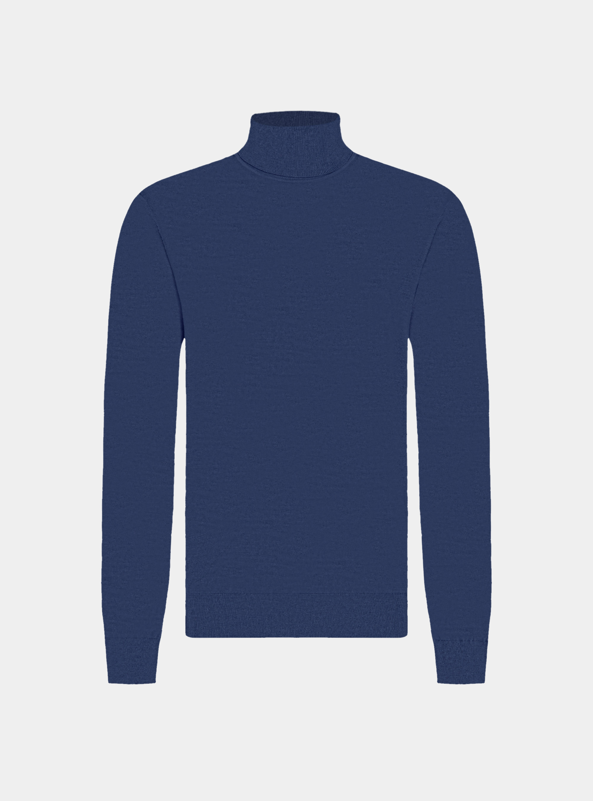 Turtleneck in pure extra-fine merino wool, INK