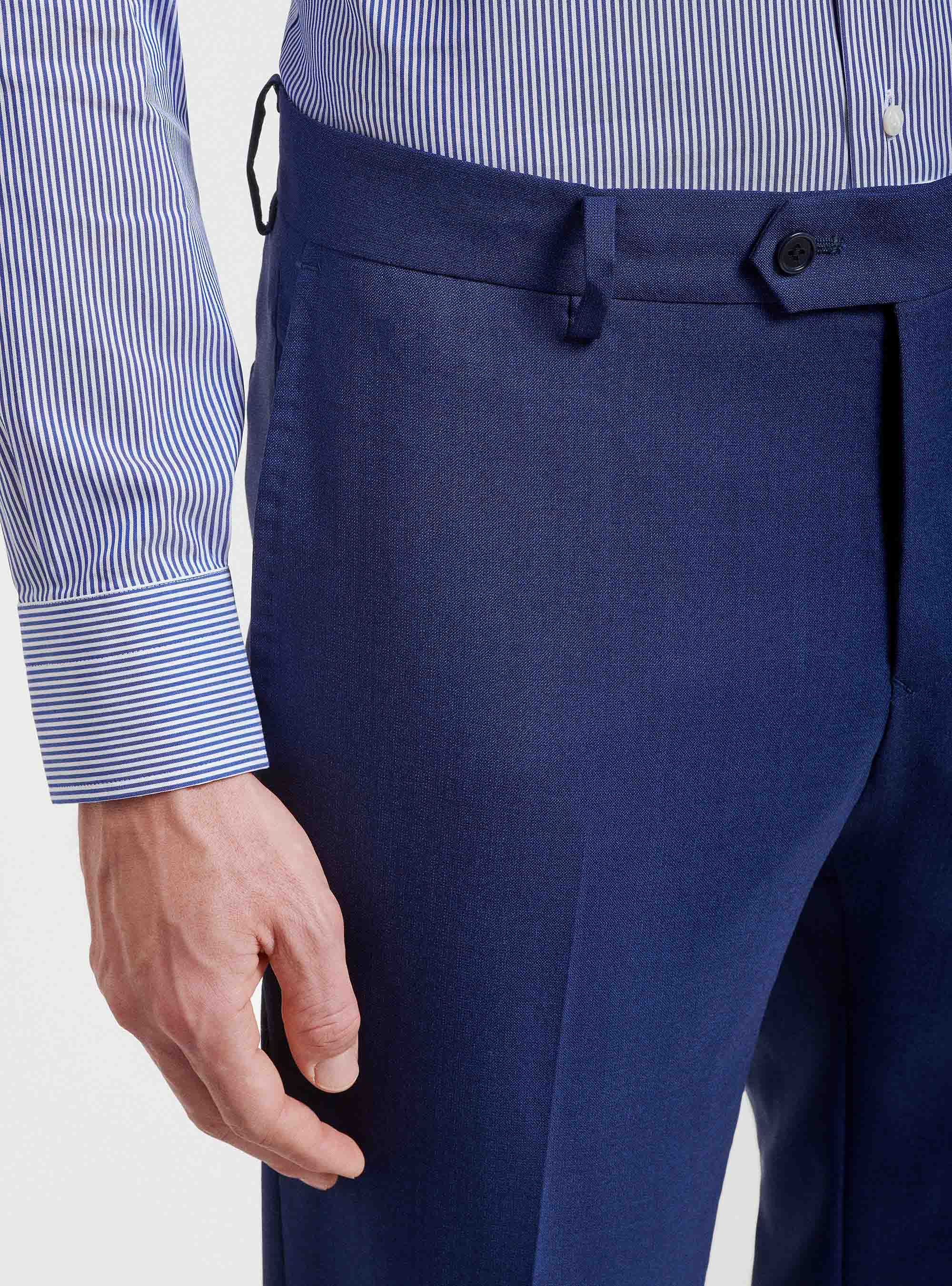 Pure wool suit trousers Vitale Barberis Canonico, BLUE