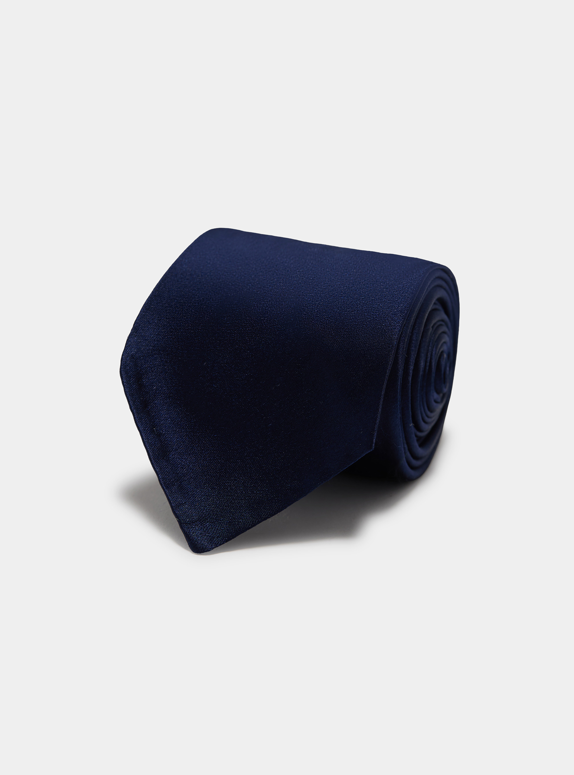 Unlined silk tie, NAVY BLUE