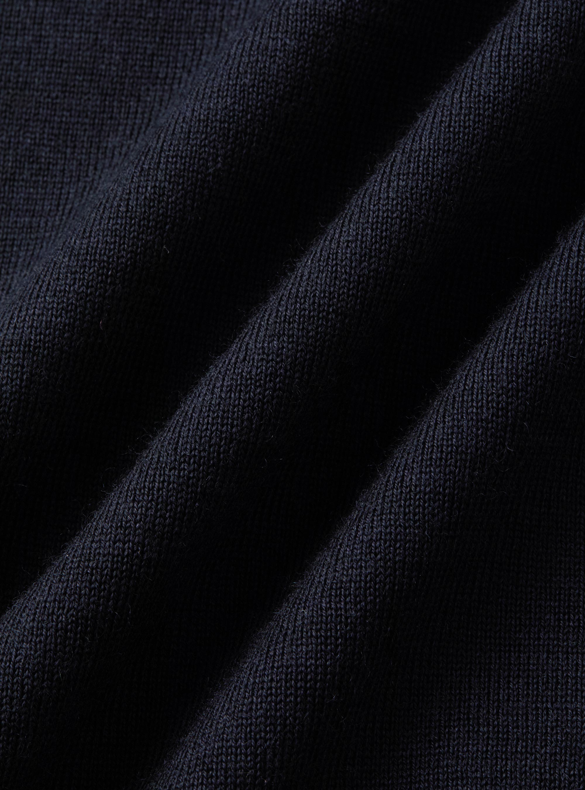 Knitted cardigan with buttons in extra-fine merino wool, NAVY BLUE