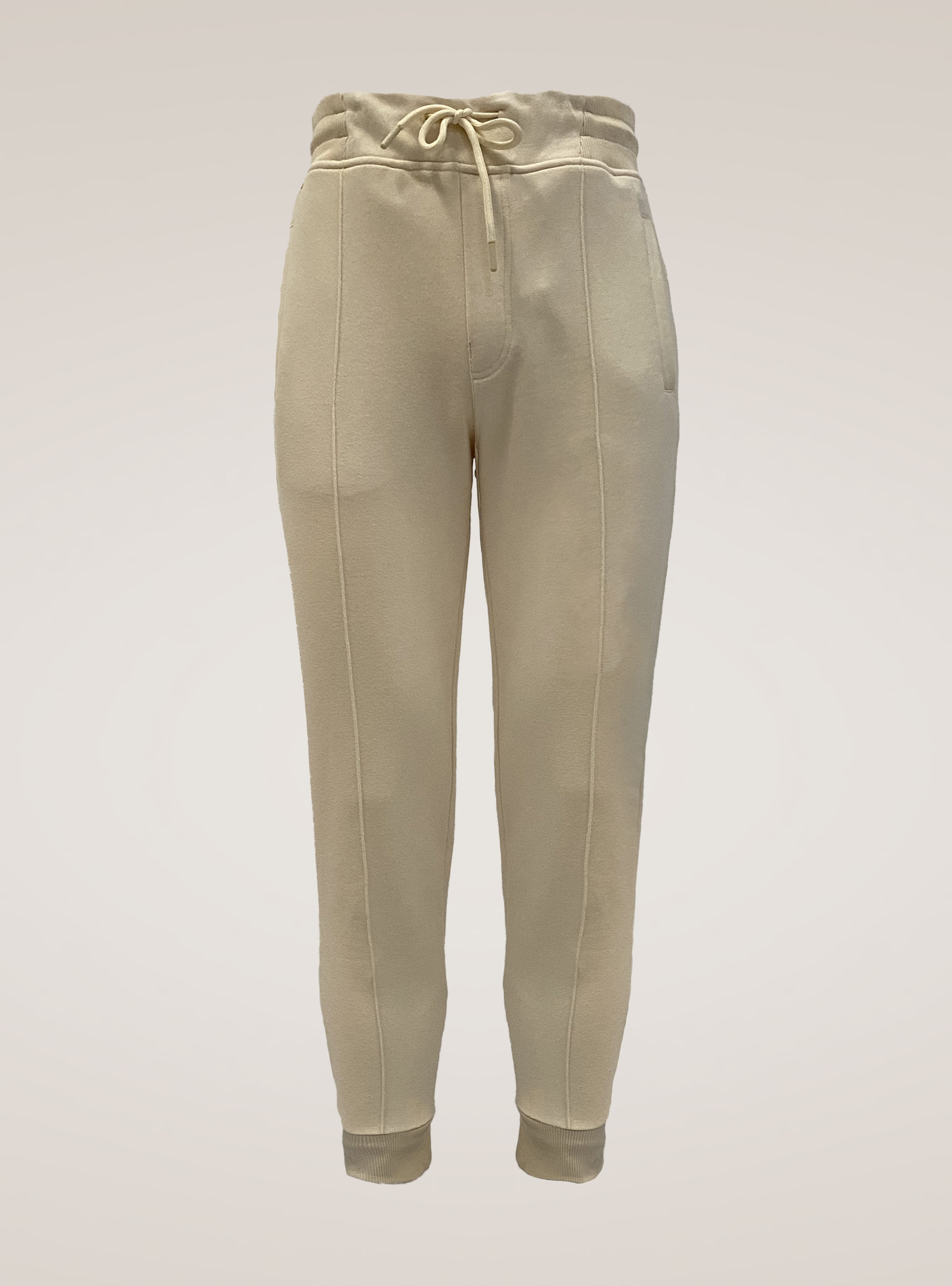 Cotton blend sweatshirt trousers, OFF-WHITE