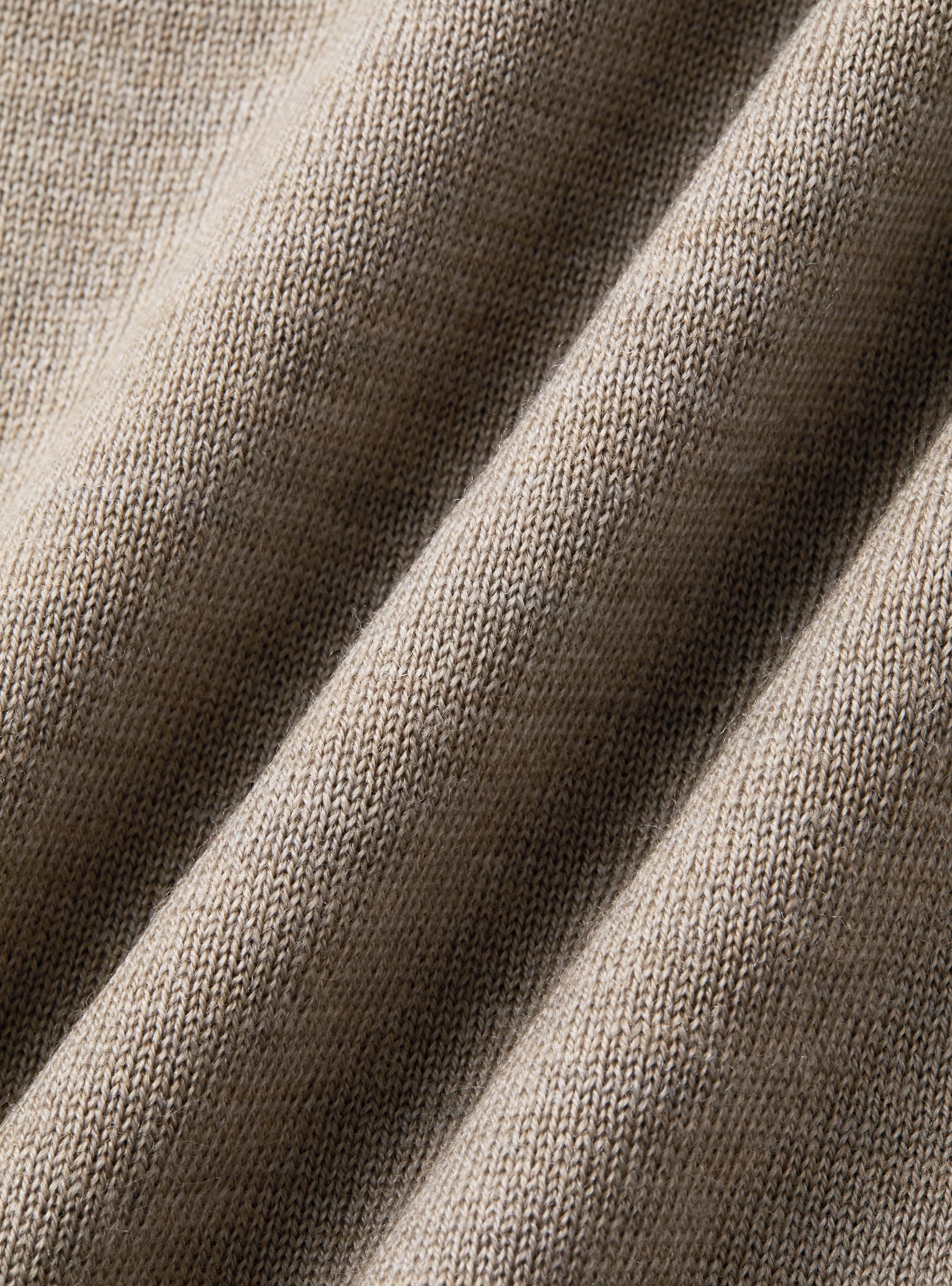 Turtleneck in pure extra-fine merino wool, MUD