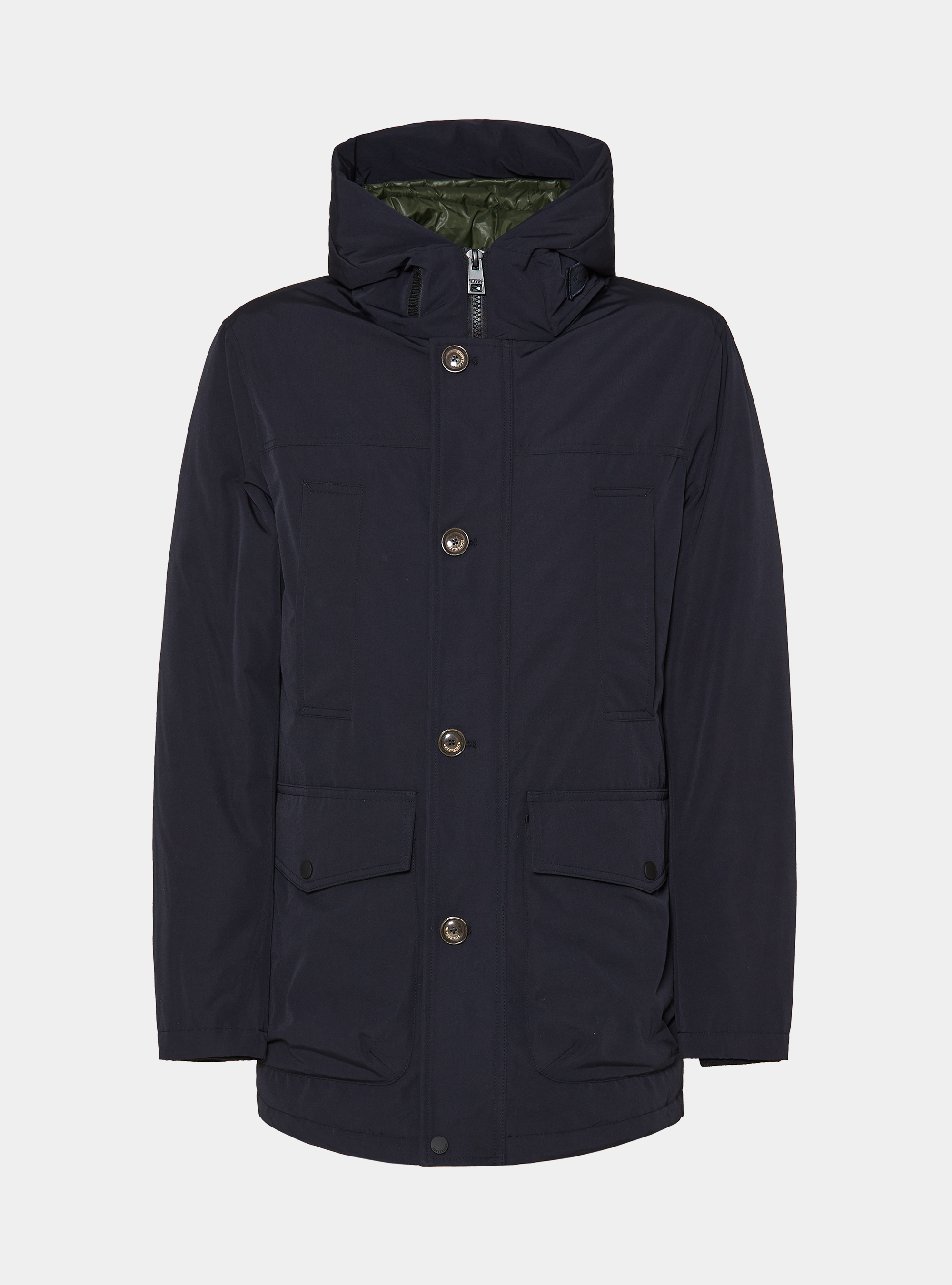 Parka matelass&eacute; &agrave; capuche, BLEU MARINE