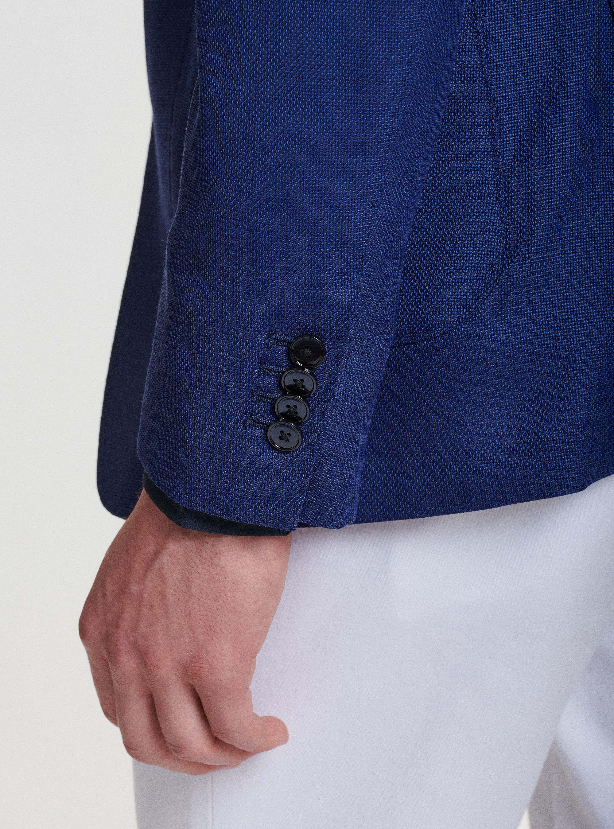 Americana de lana Vitale Barberis Canonico, AZUL MEDIO