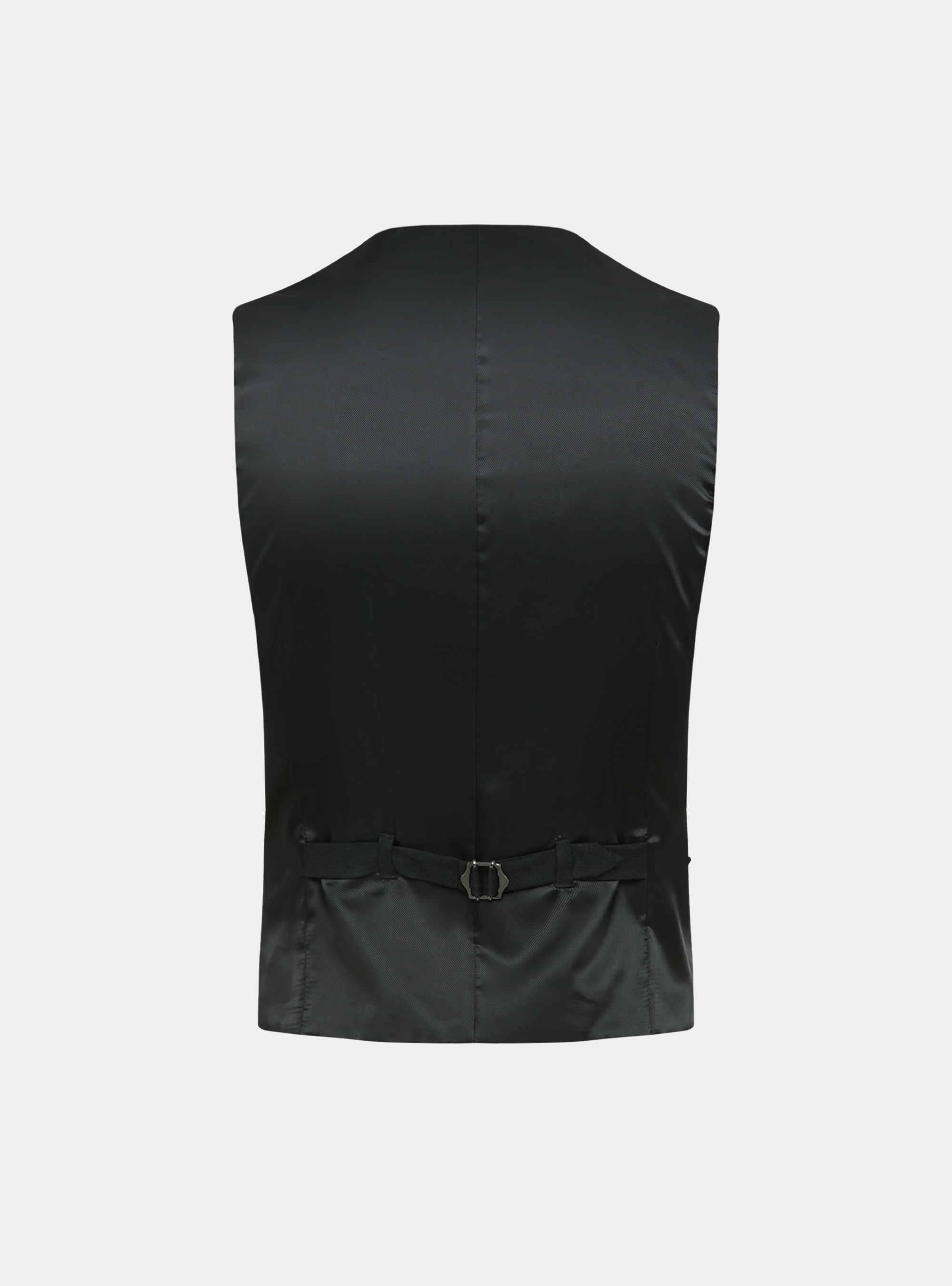 Reda 110's Superfine Wool Vest, ASPHALT GREY