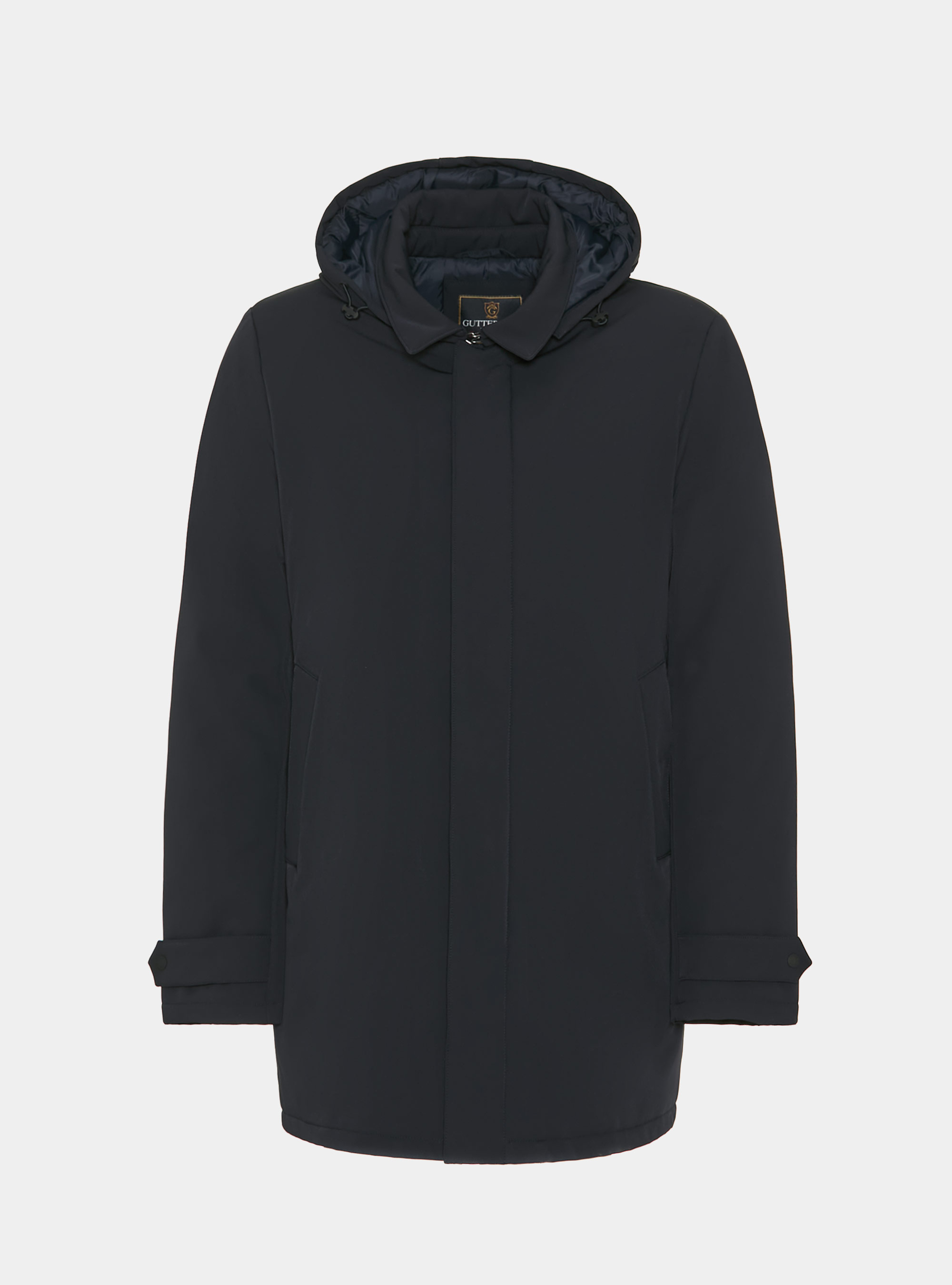 Technischer Parka mit Kapuze, NAVY 0218C