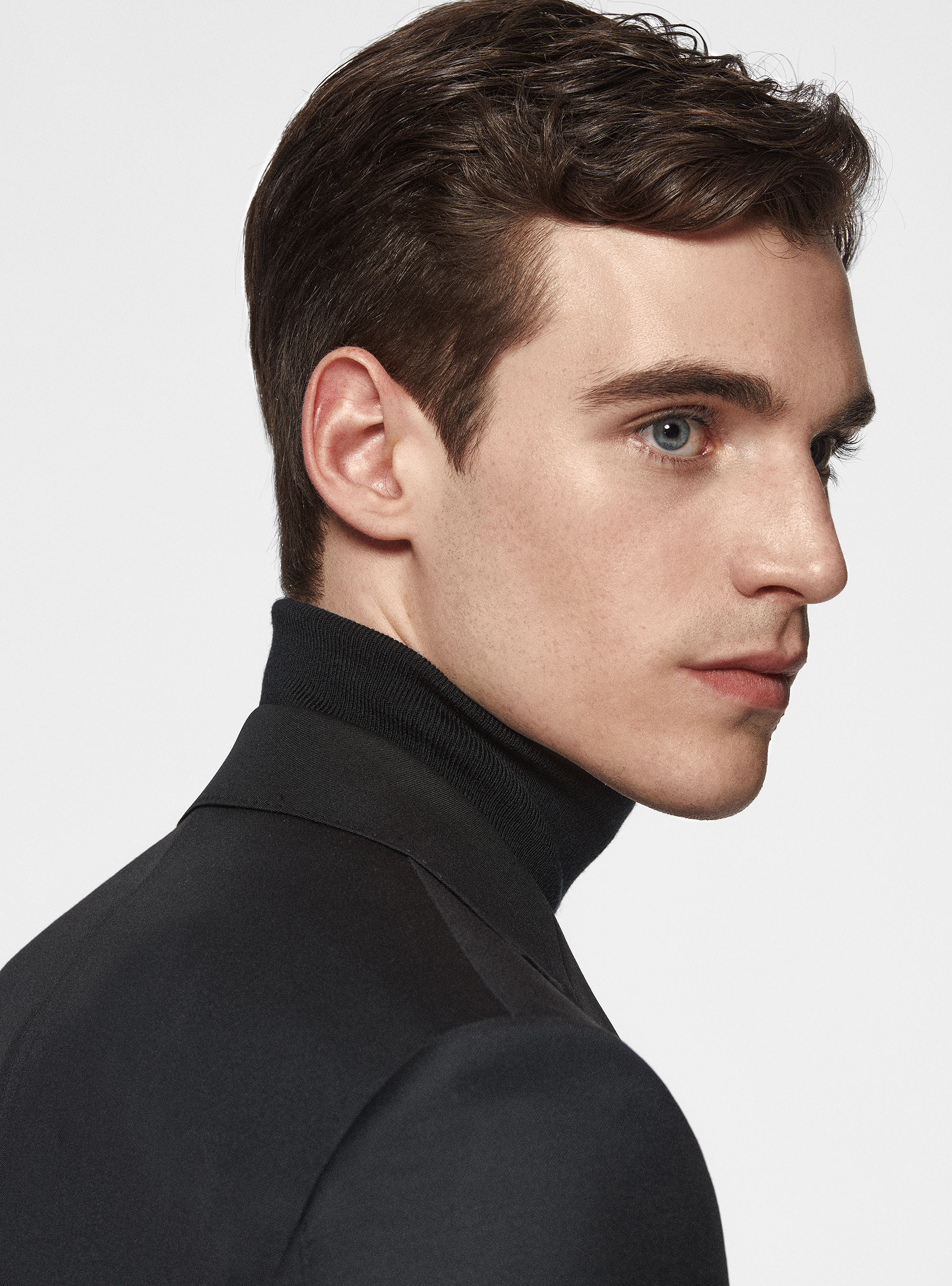 Pure 110's superfine wool blazer, BLACK