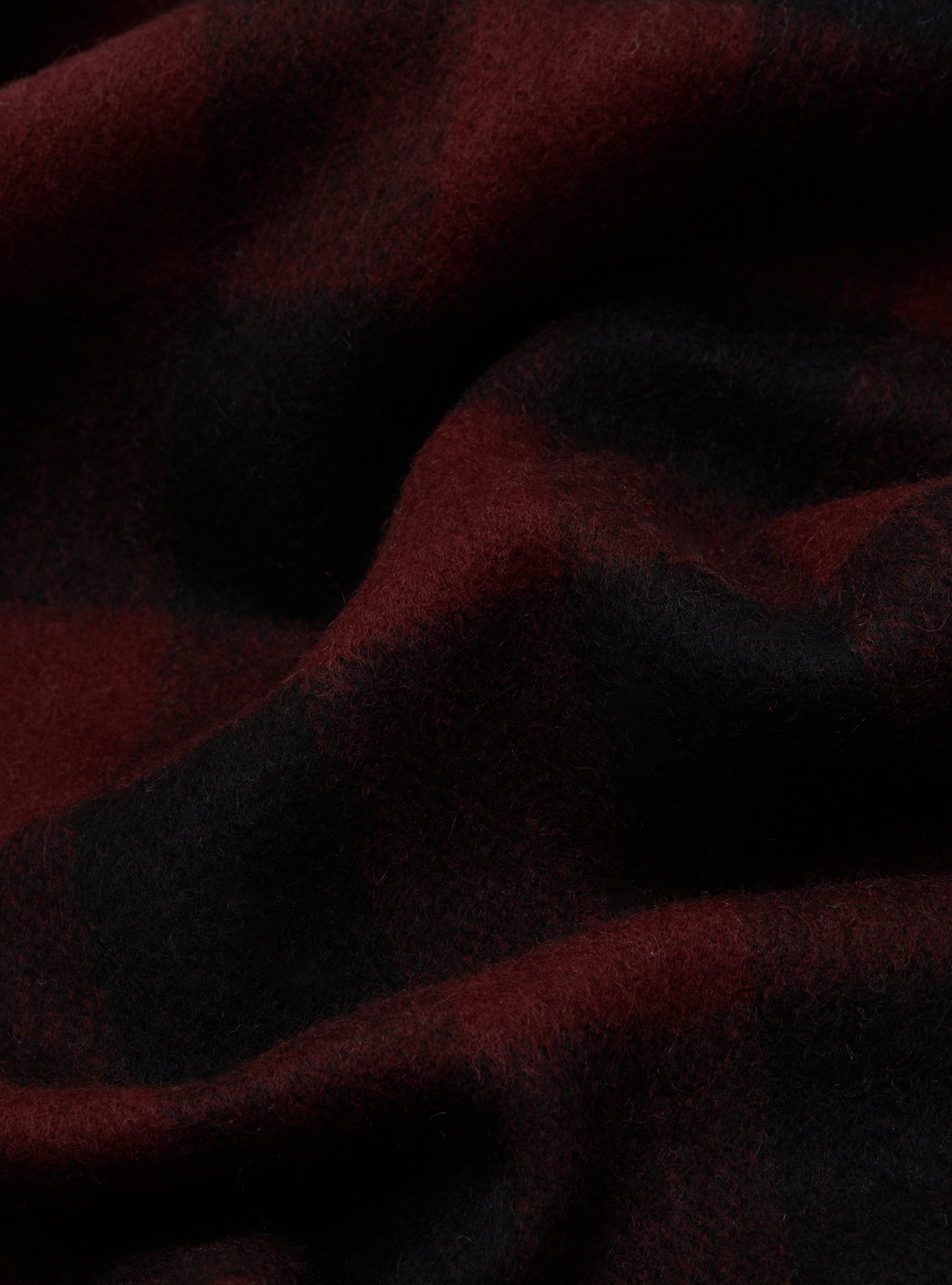 Patterned wool and cashmere scarf, BORDEAUX