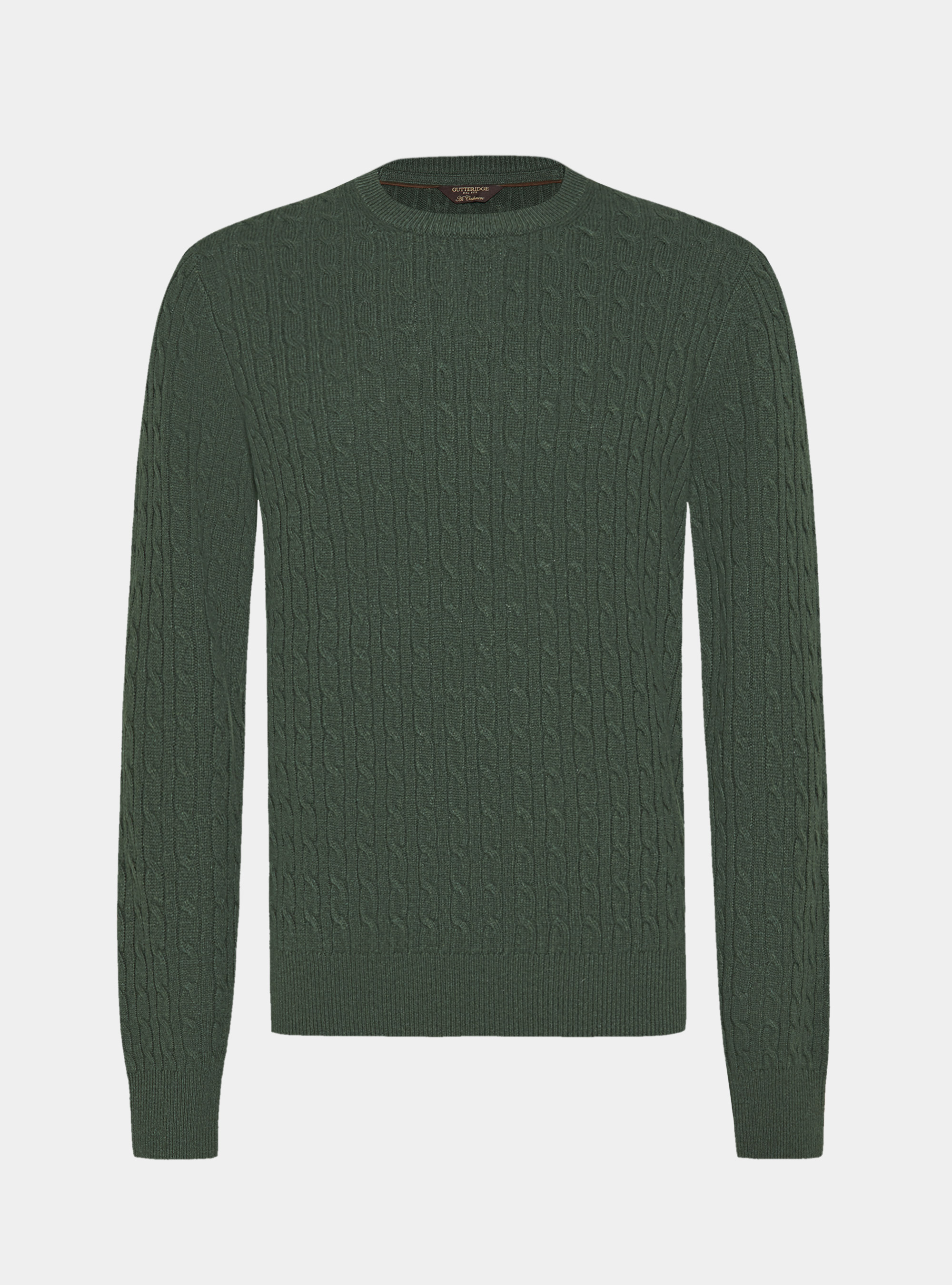 Cashmere wool crew-neck sweater with braid, MILITARE 0609C