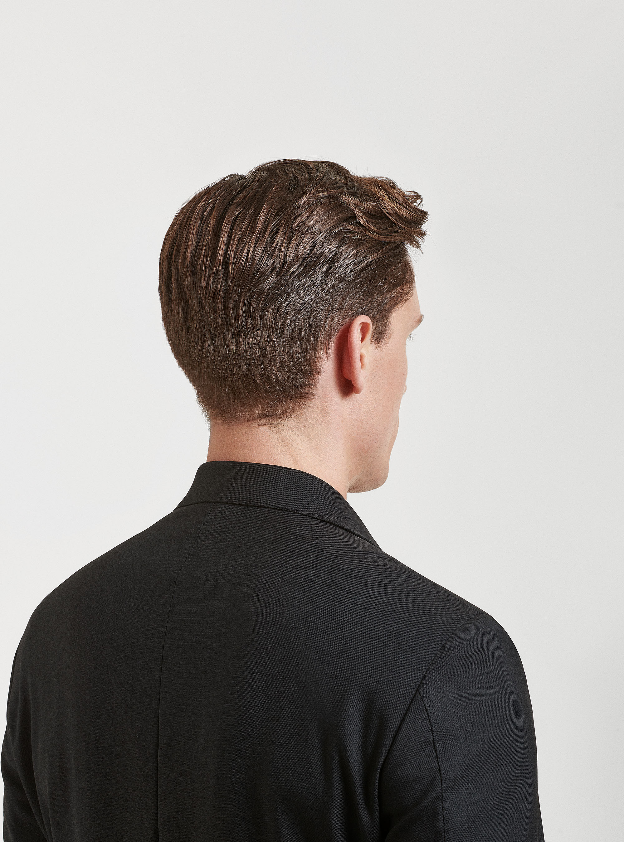 Americana de traje de pura lana Vitale Barberis Canonico, NEGRO