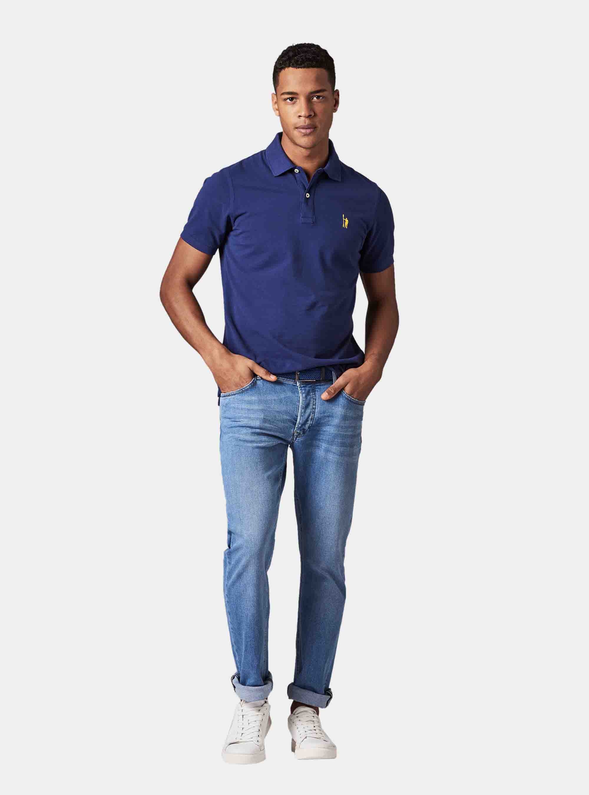 Basic piquet polo, BLUE