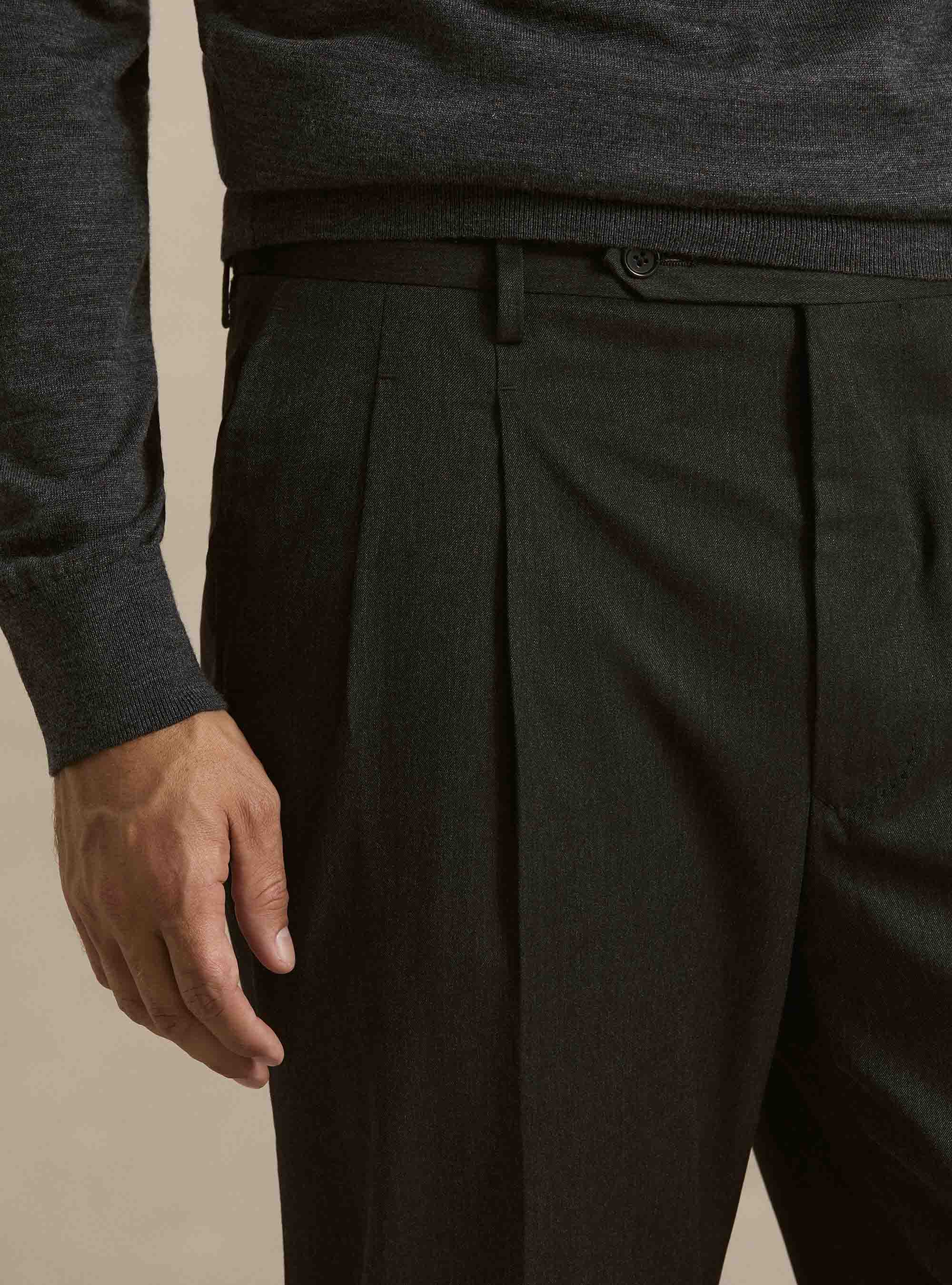 Tailored trousers, ASPHALT GREY