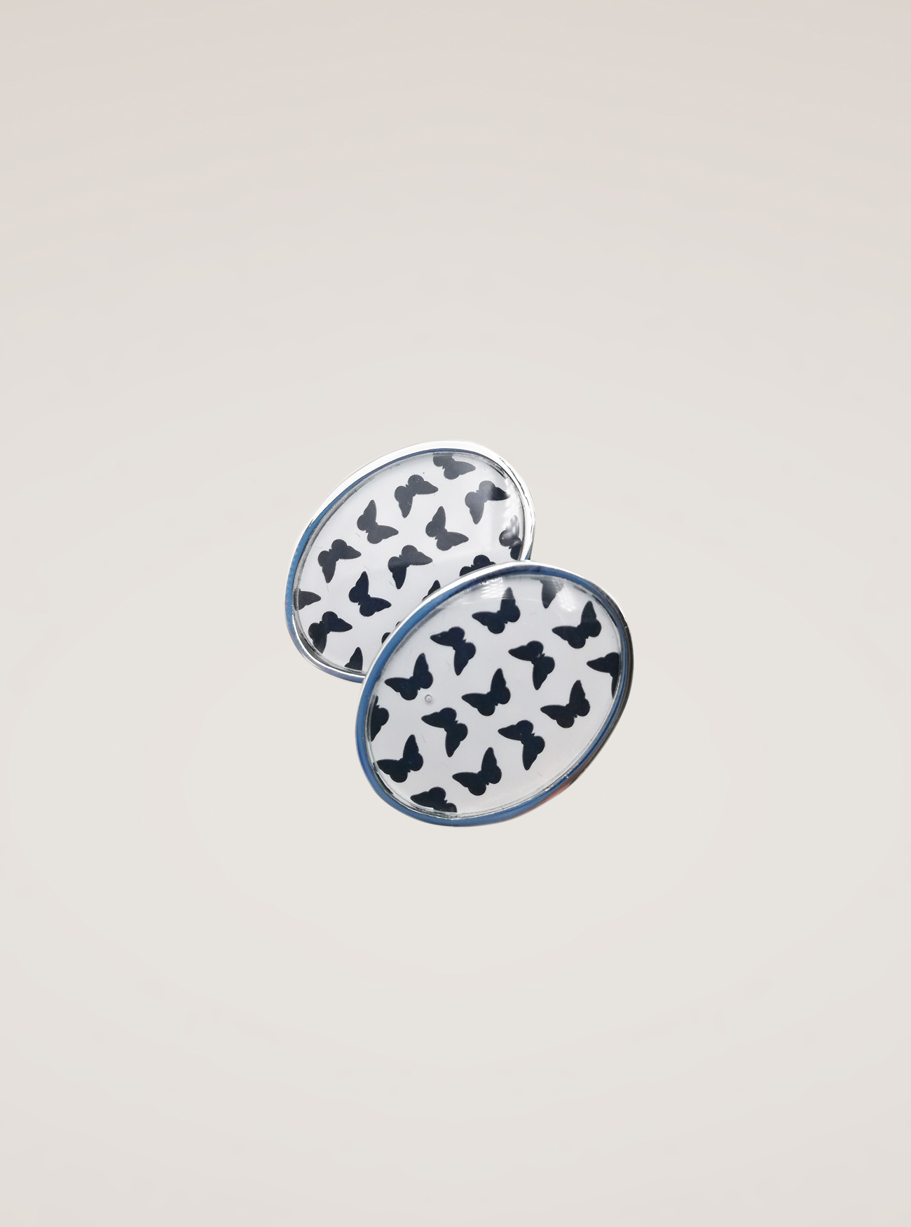 Microfantasy cufflinks, WHITE