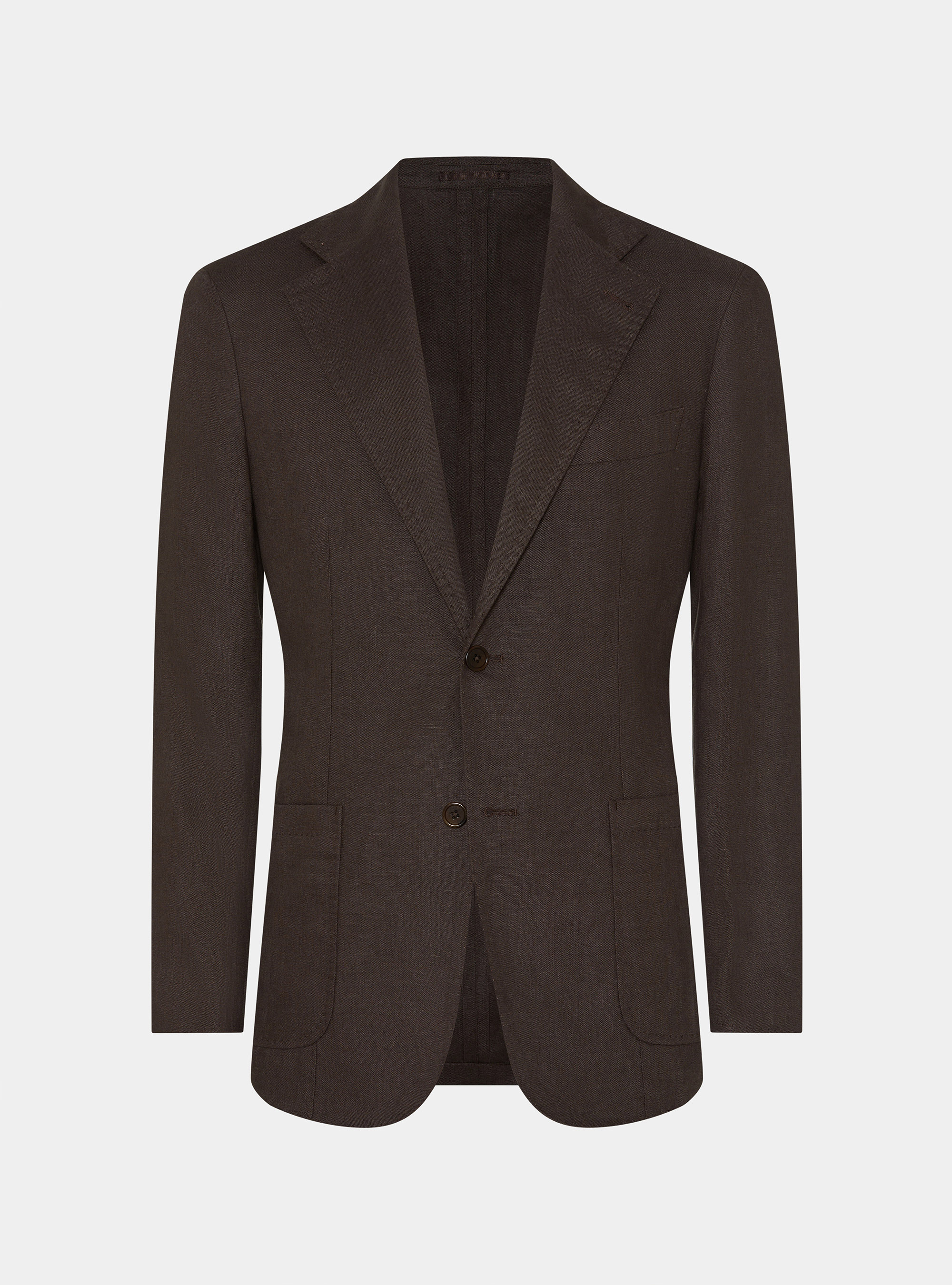 Veste de costume en pur lin, MARRON