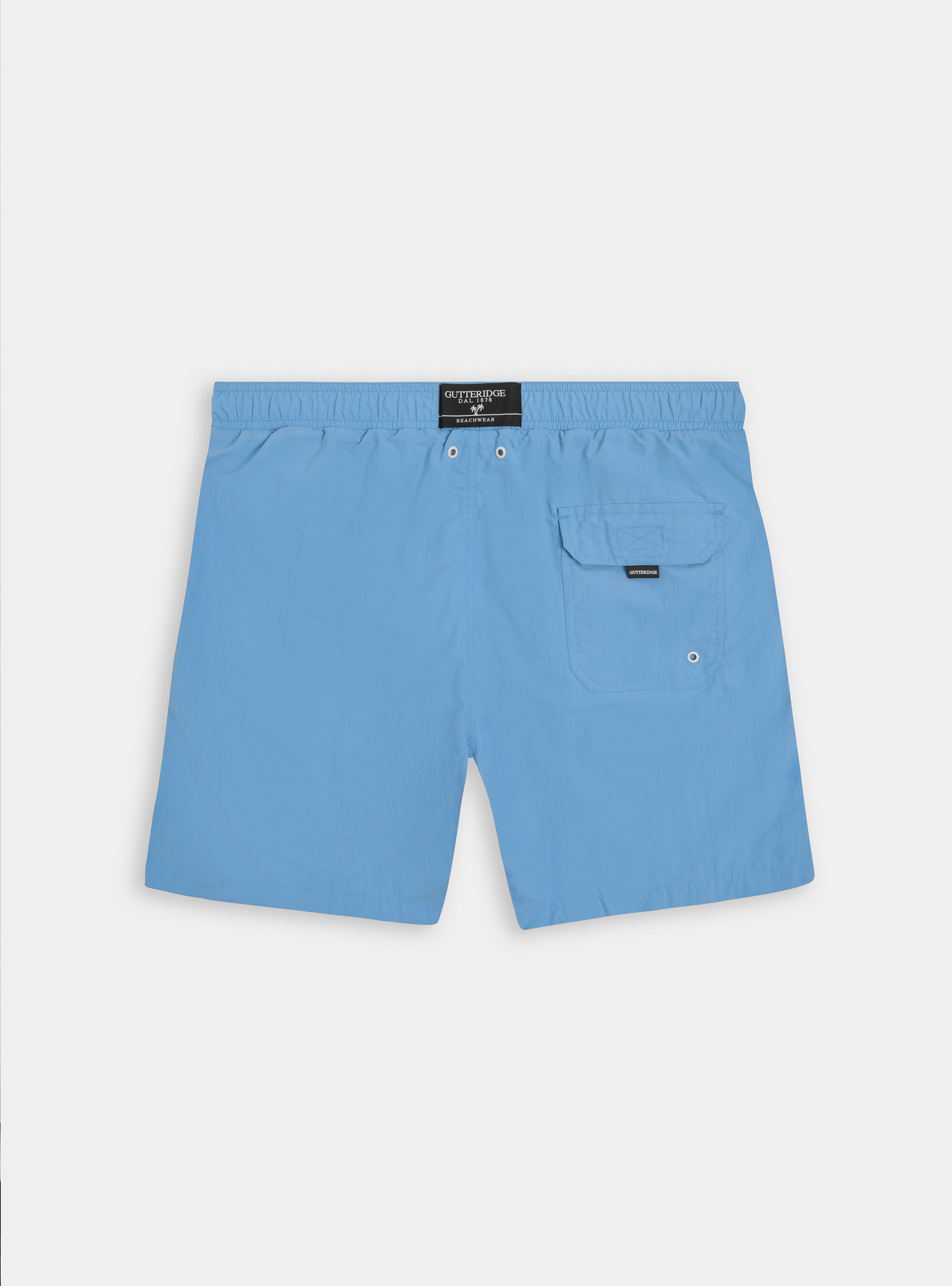 Costume da bagno basico tinta unita, AZZURRO
