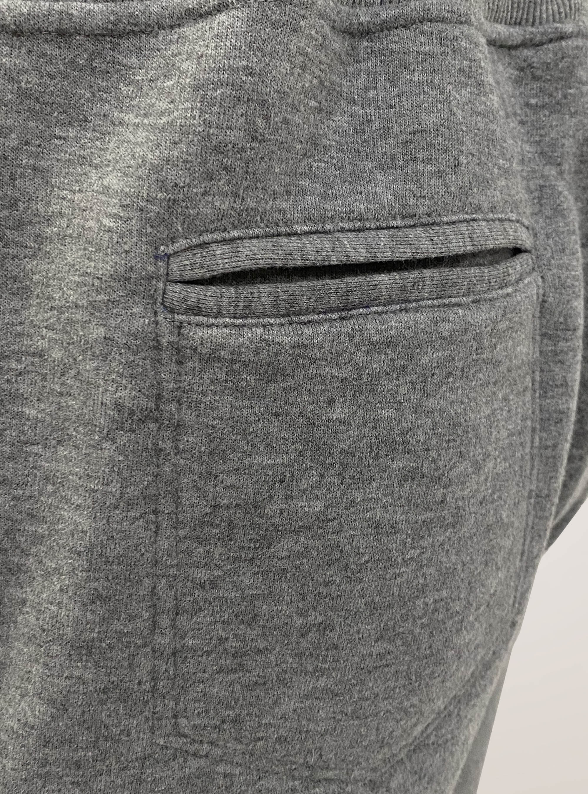 Cotton blend sweatshirt trousers, GREY