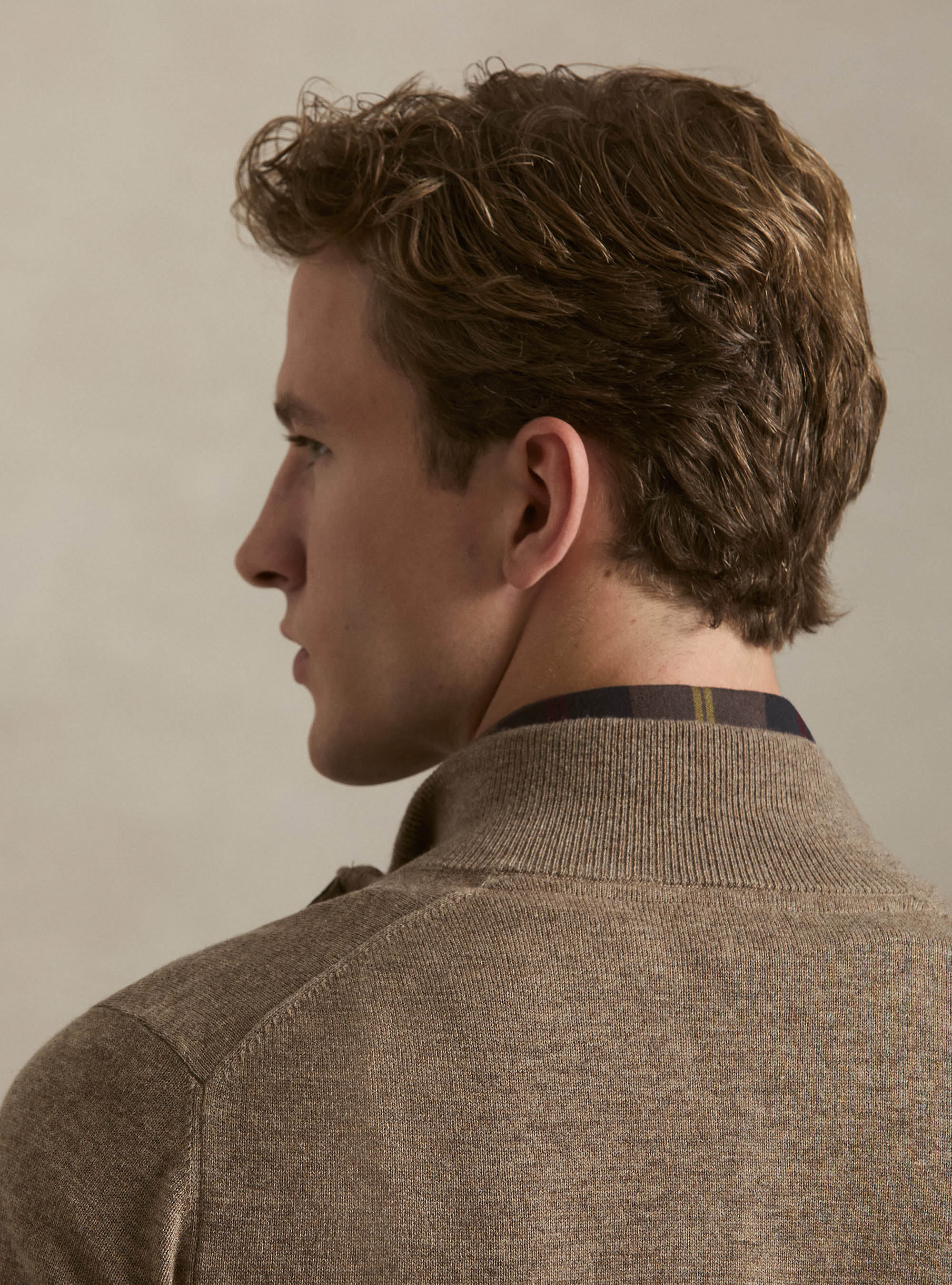 Cardigan con zip in maglia in lambswool e cashmere, FANGO