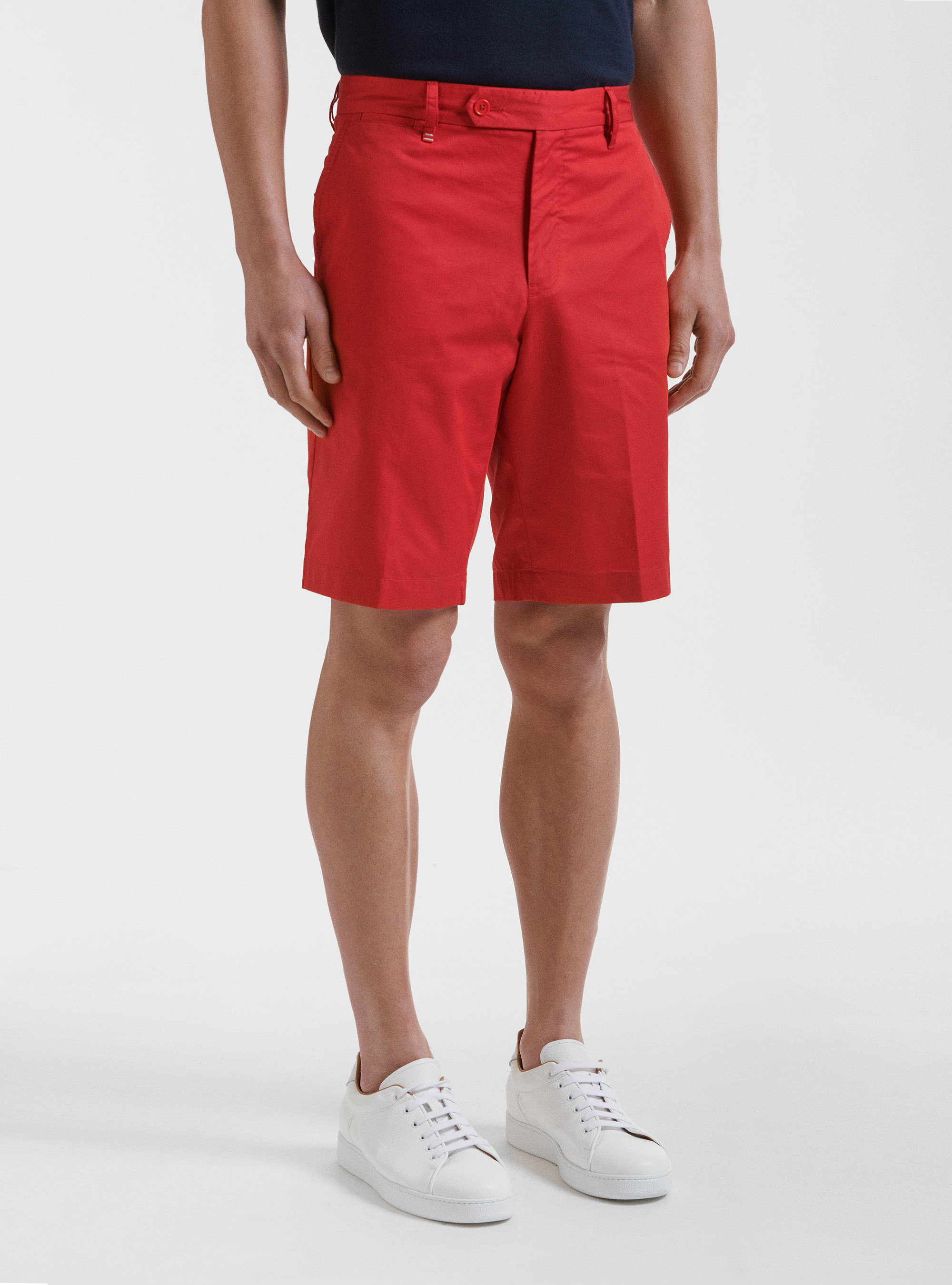 Lightweight twill shorts, RED