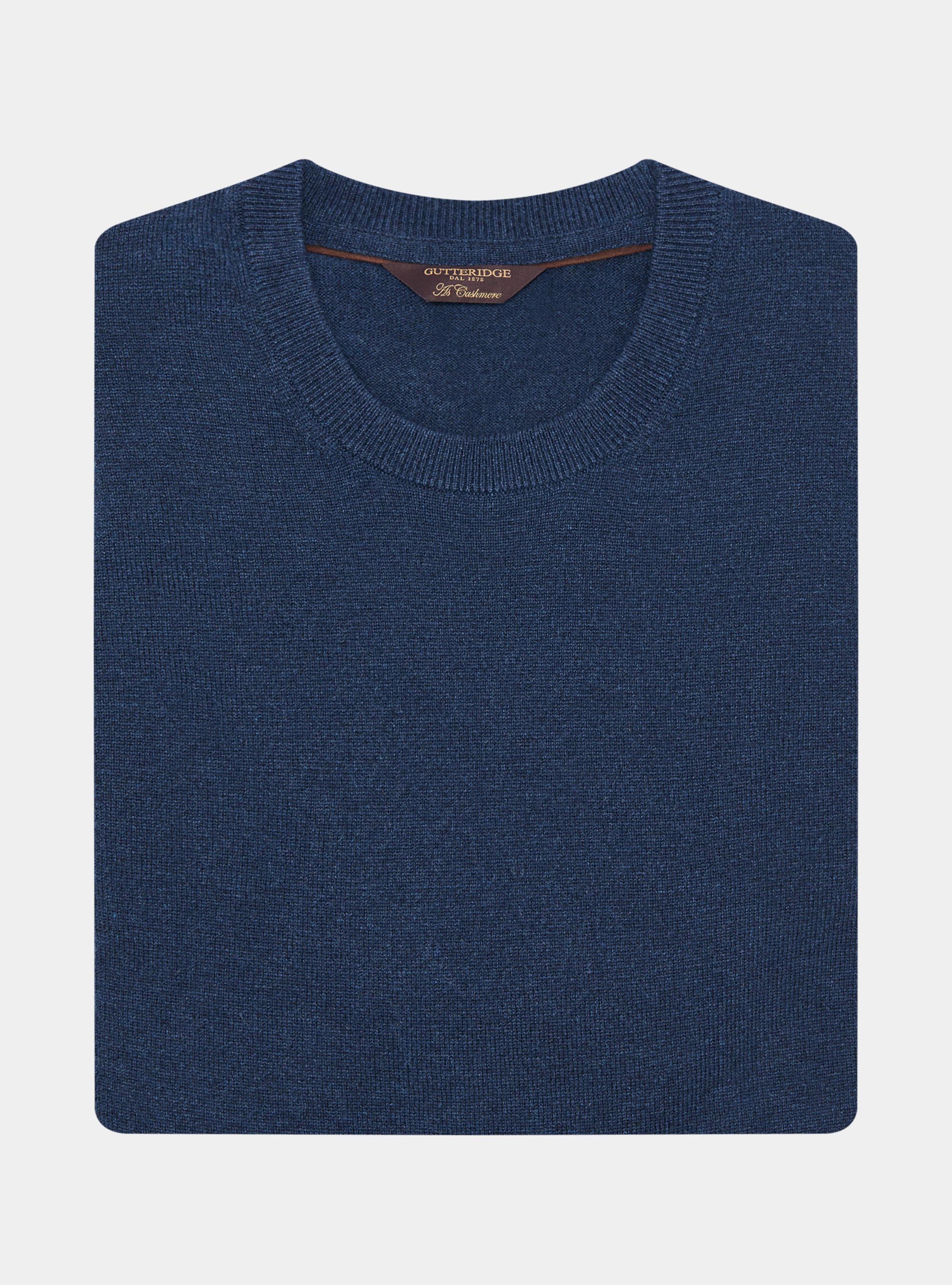 Wool and cashmere blend crewneck sweater, INK