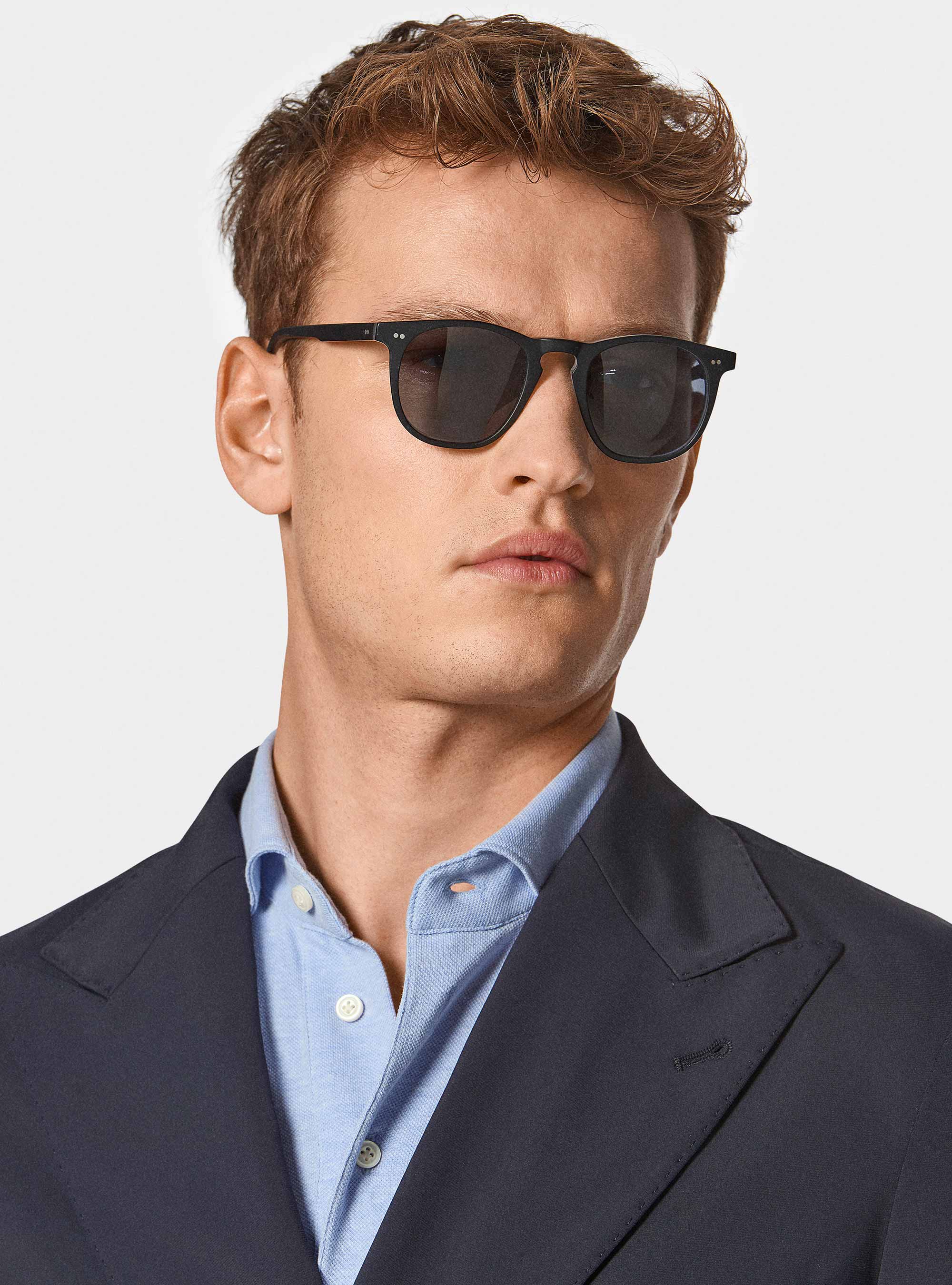 Giacca doppiopetto GT01 in jersey elasticizzato, BLU NAVY